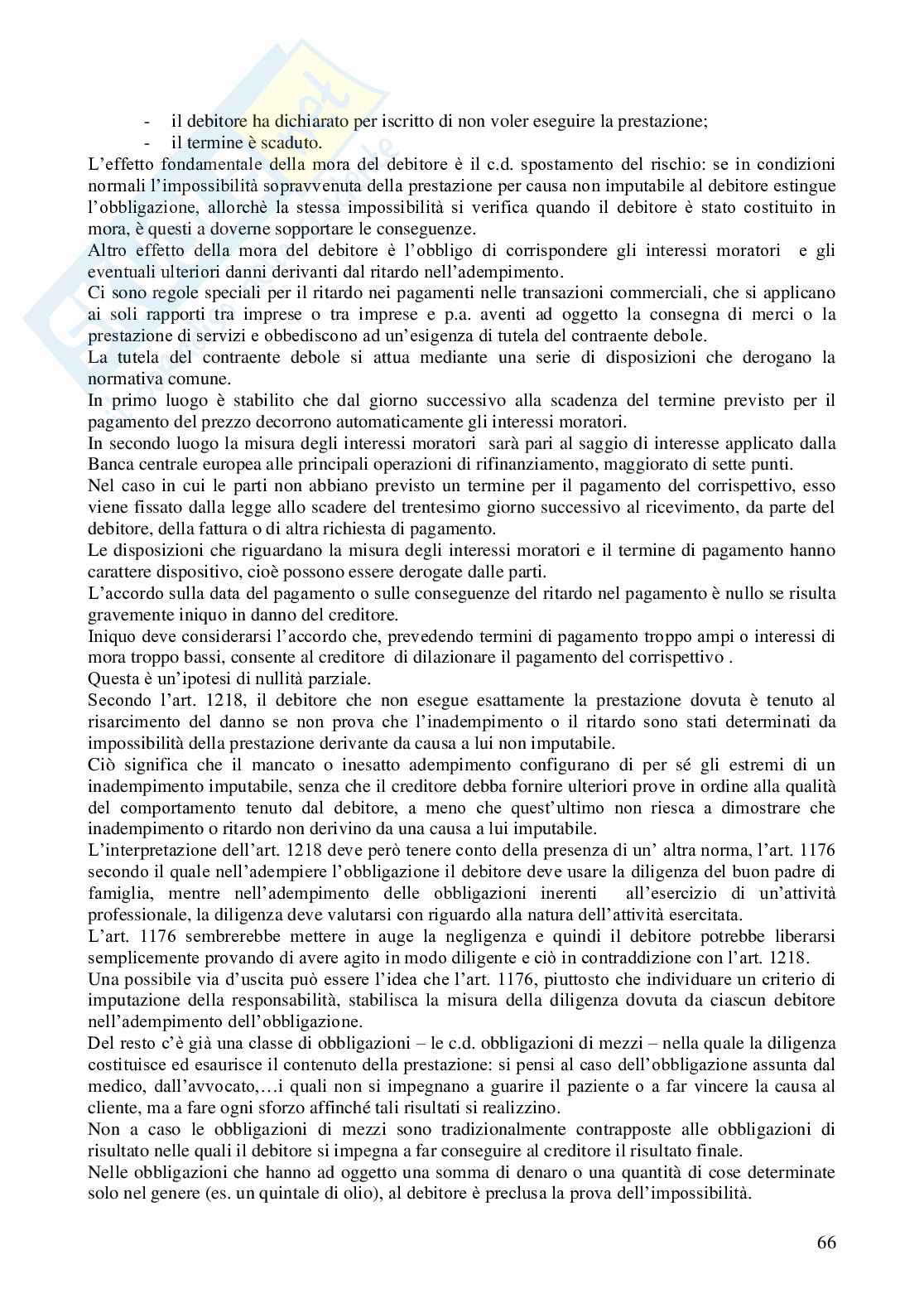 Riassunto esame Diritto privato, Prof. Fusar Poli Elisabetta, libro consigliato Manuale di diritto privato, Torrente Pag. 66