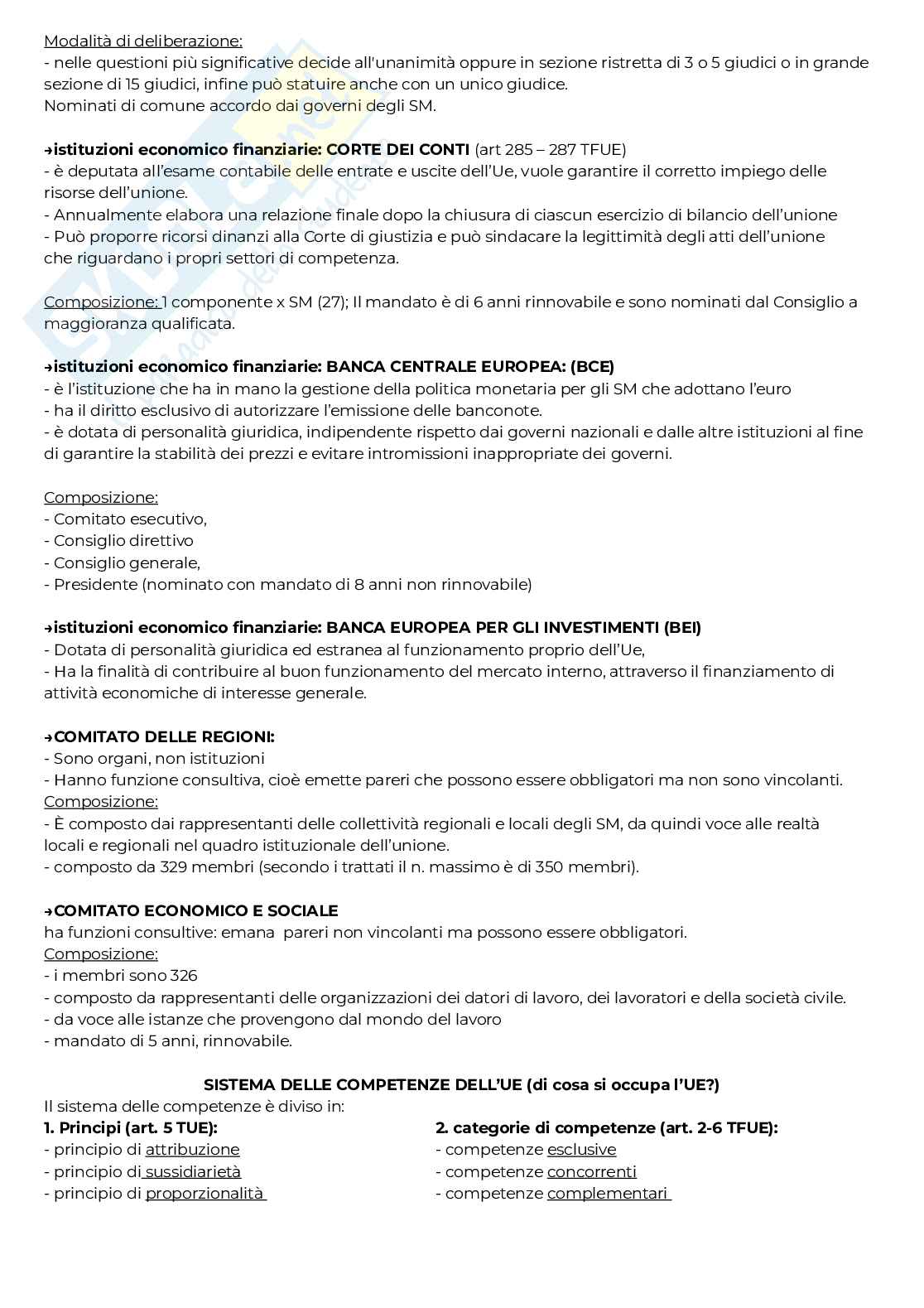 Fondamenti di Diritto dell'Unione Europea  Pag. 11