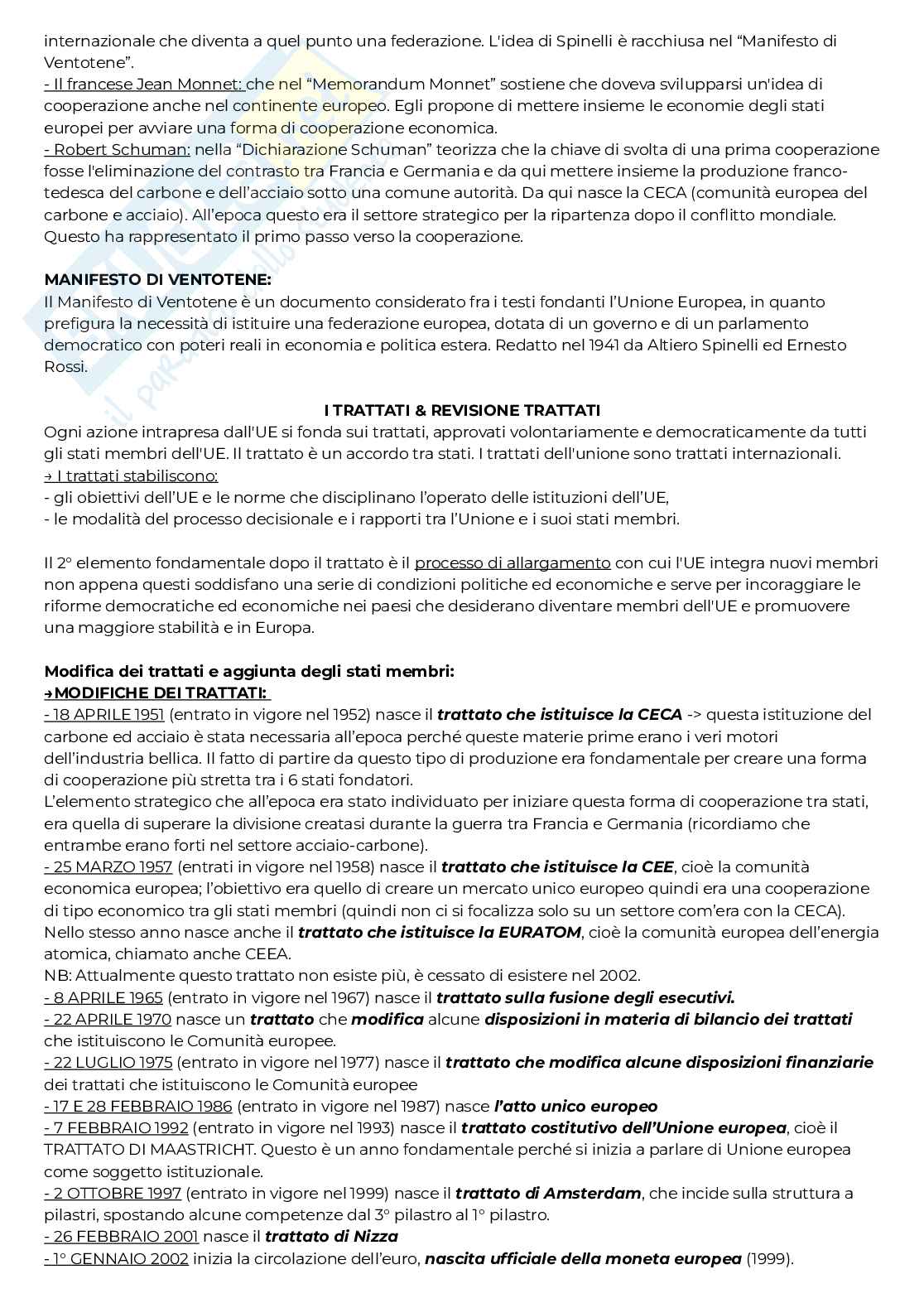 Fondamenti di Diritto dell'Unione Europea  Pag. 2