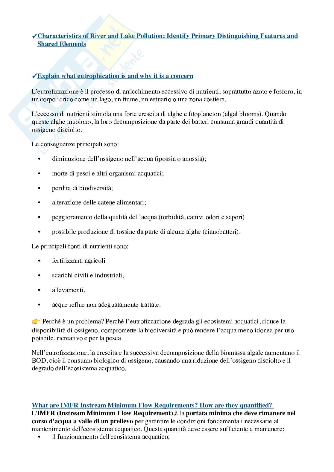 Domande esame Environmental impact assessment Pag. 16