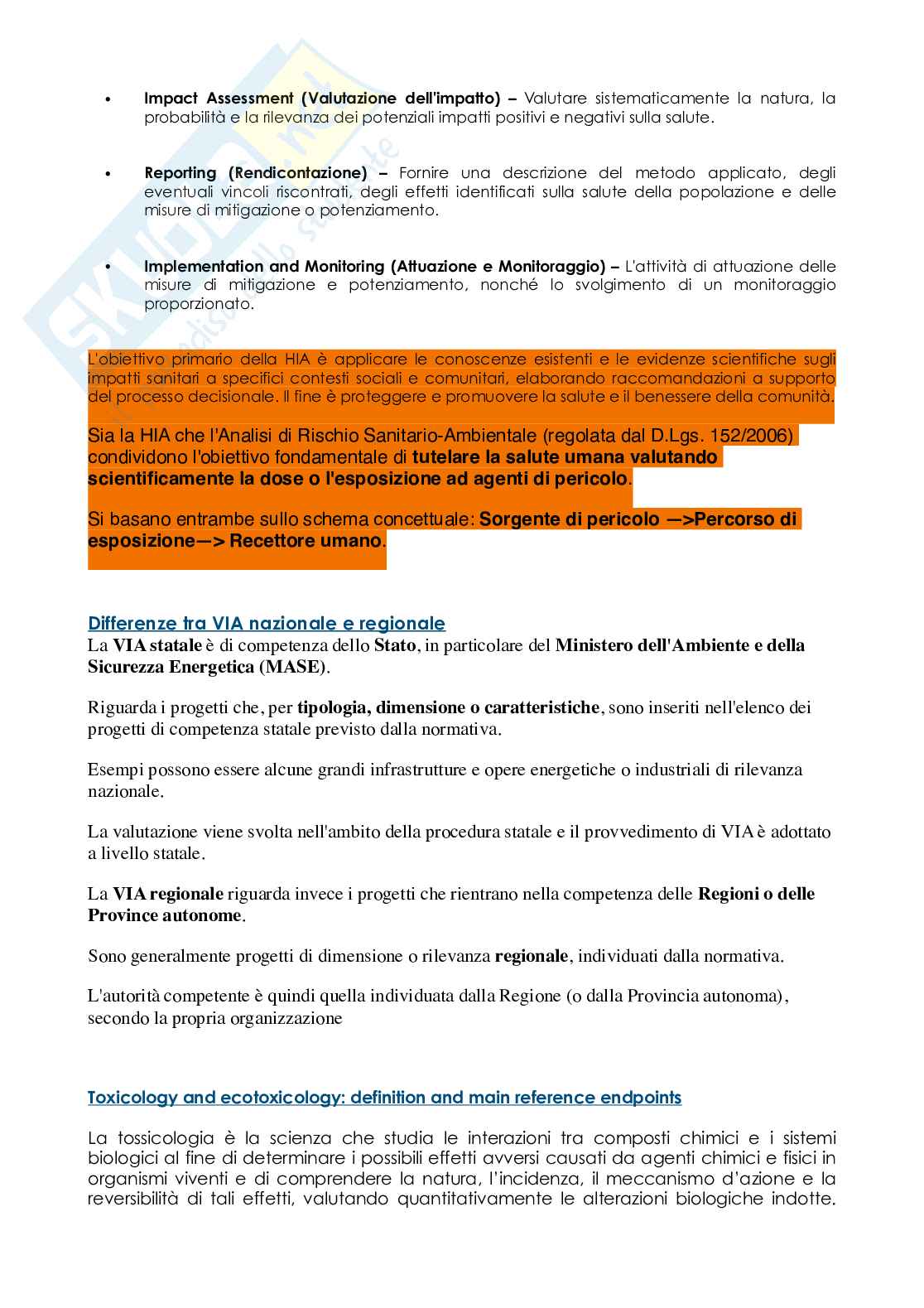 Domande esame Environmental impact assessment Pag. 6