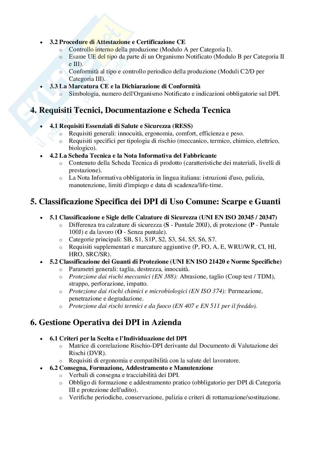 Tirocinio 2 - Dispositivi di protezione individuale Pag. 2