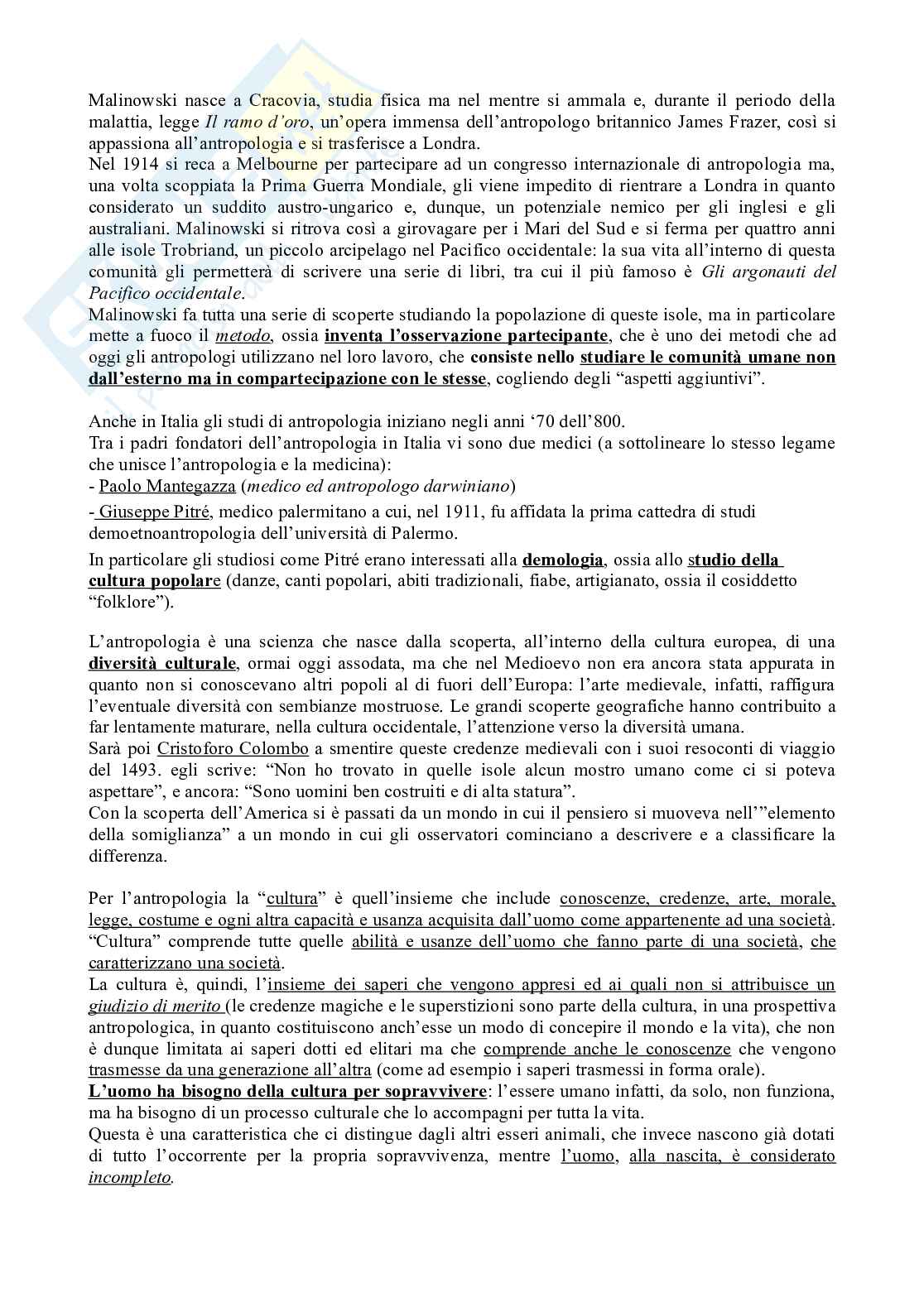 Corso di antropologia Pag. 2