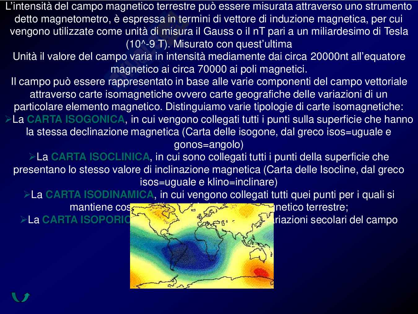 Il Campo Magnetico Terrestre Pag. 11