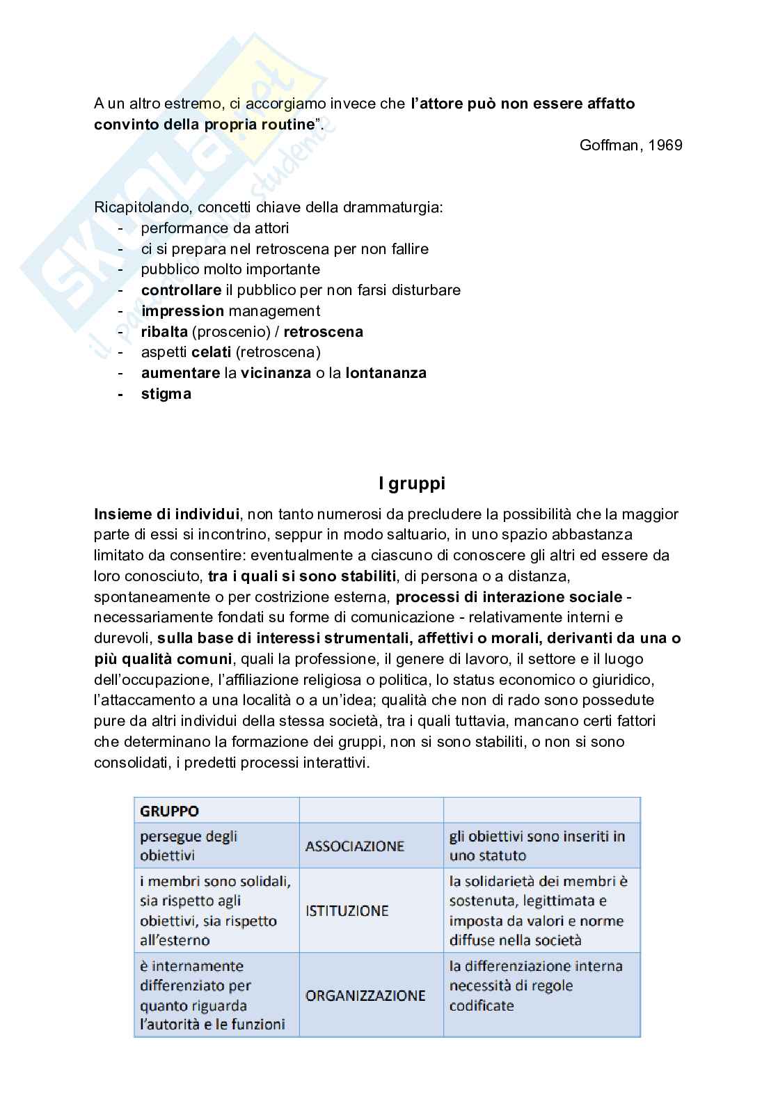 Appunti di Socializzazione e processi culturali Pag. 21