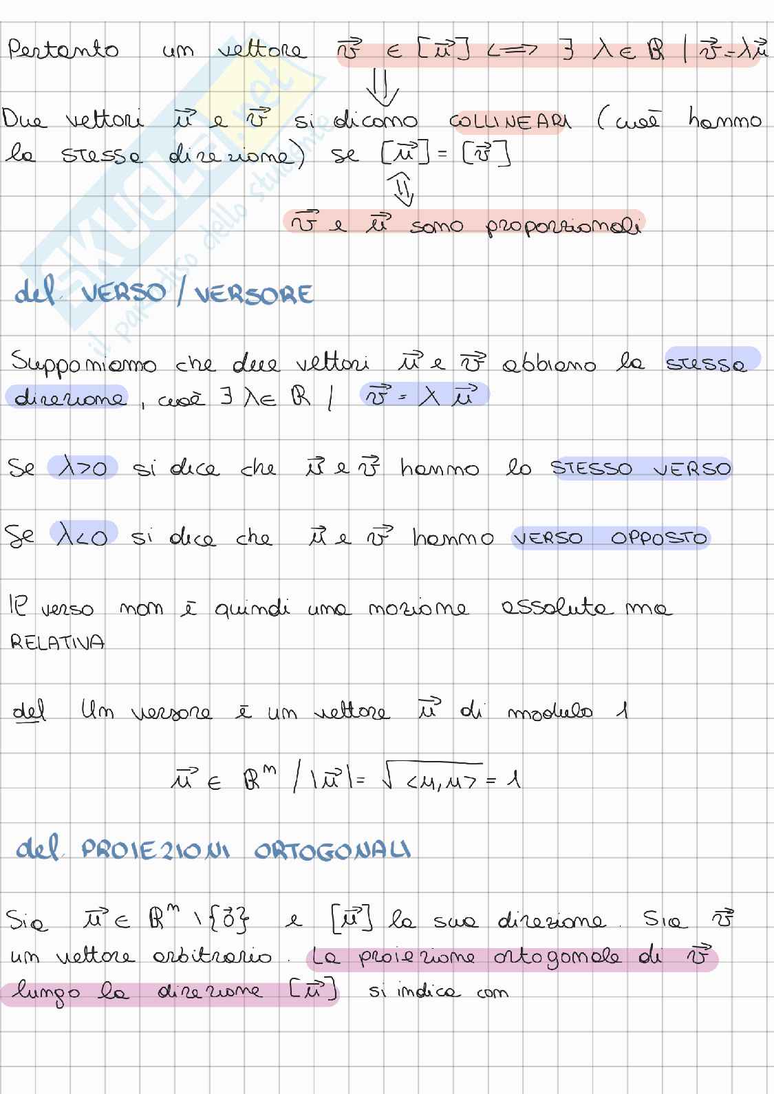 Riassunto esame Algebra lineare e geometria, Prof. Gatto Letterio, libro consigliato Lezioni di Algebra lineare e geometria, Gatto Pag. 16