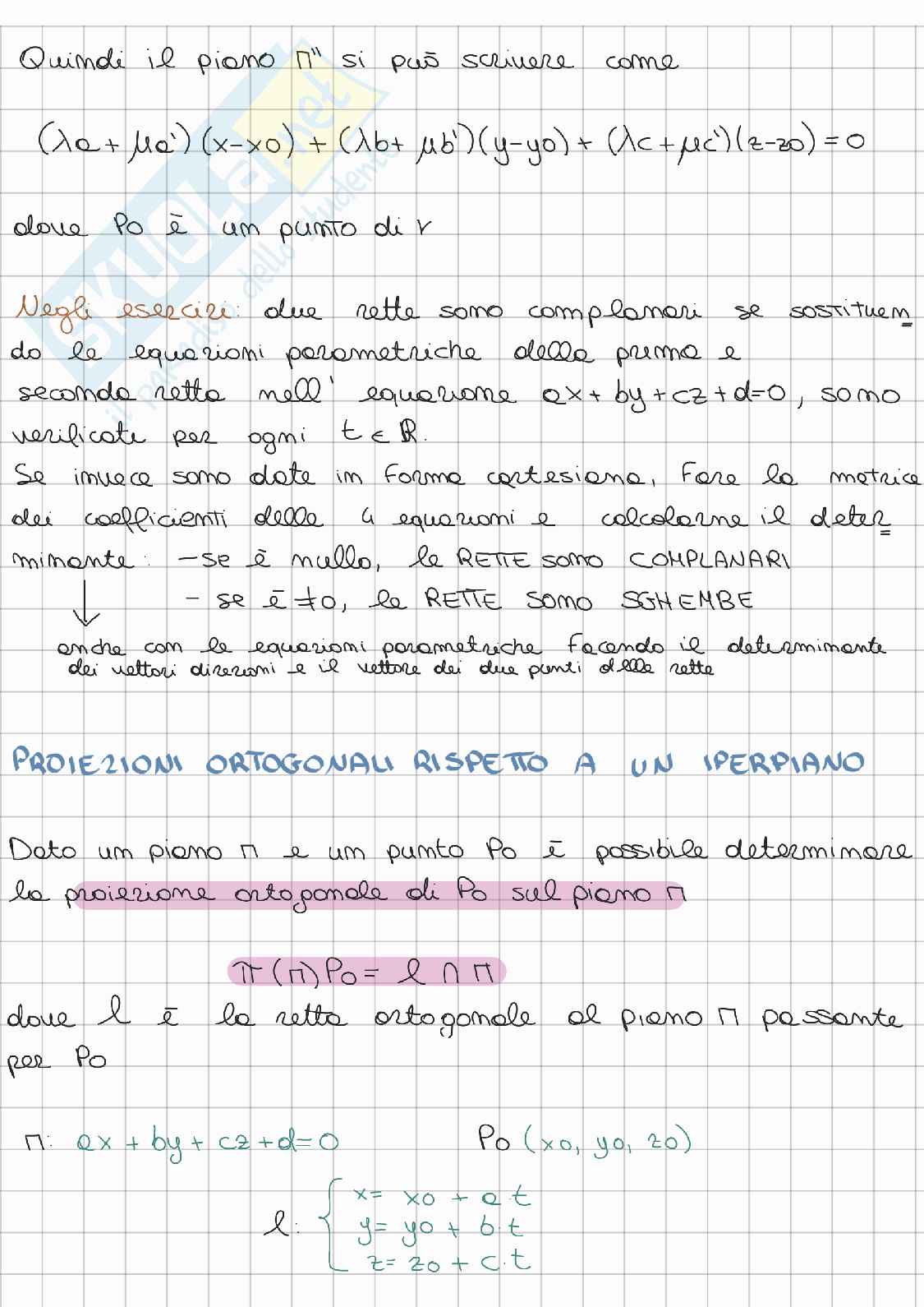 Riassunto esame Algebra lineare e geometria, Prof. Gatto Letterio, libro consigliato Lezioni di Algebra lineare e geometria, Gatto Pag. 61