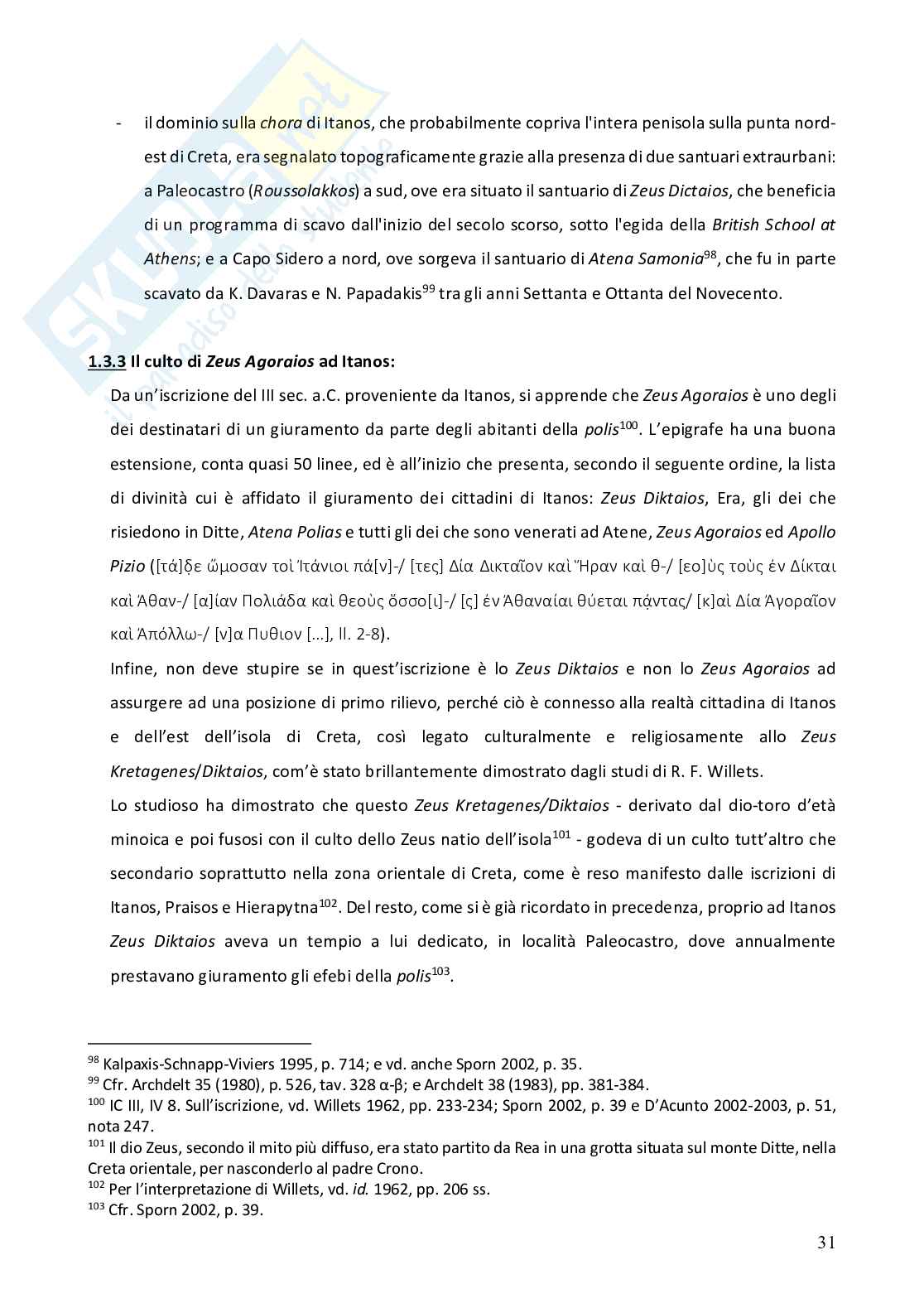 Zeus Agoraios nelle agorai del mondo greco Pag. 31