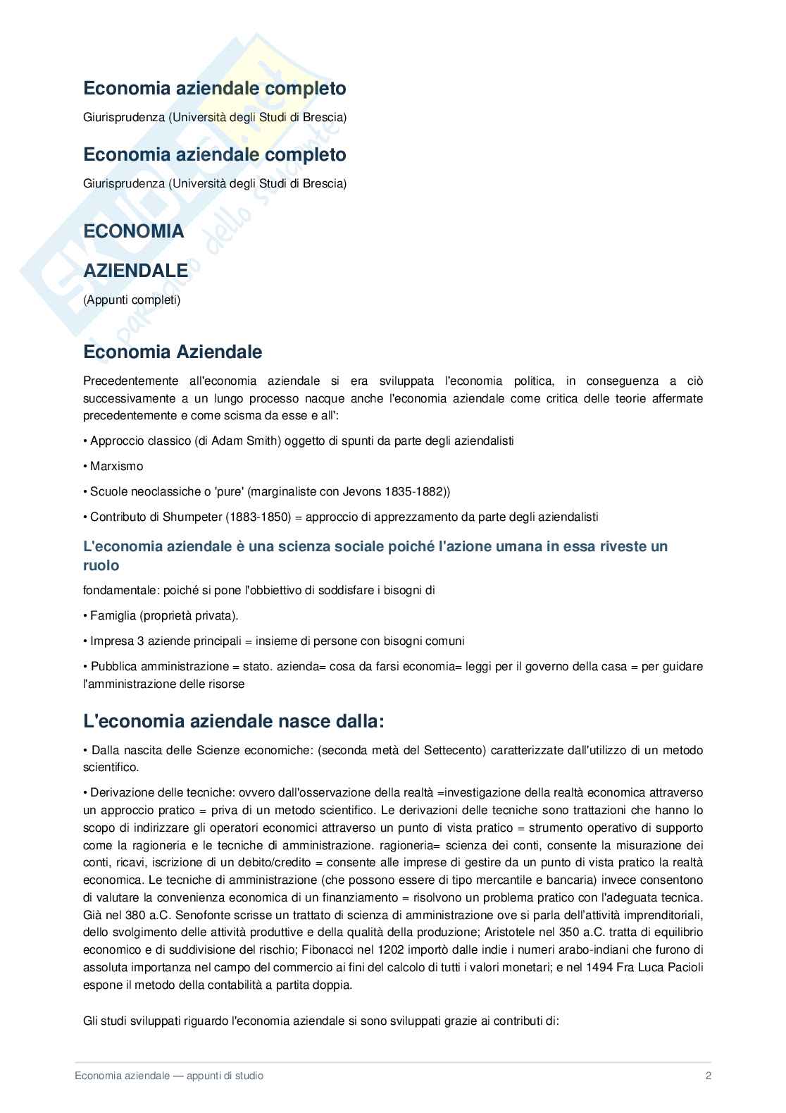 Appunti Economia aziendale  Pag. 2