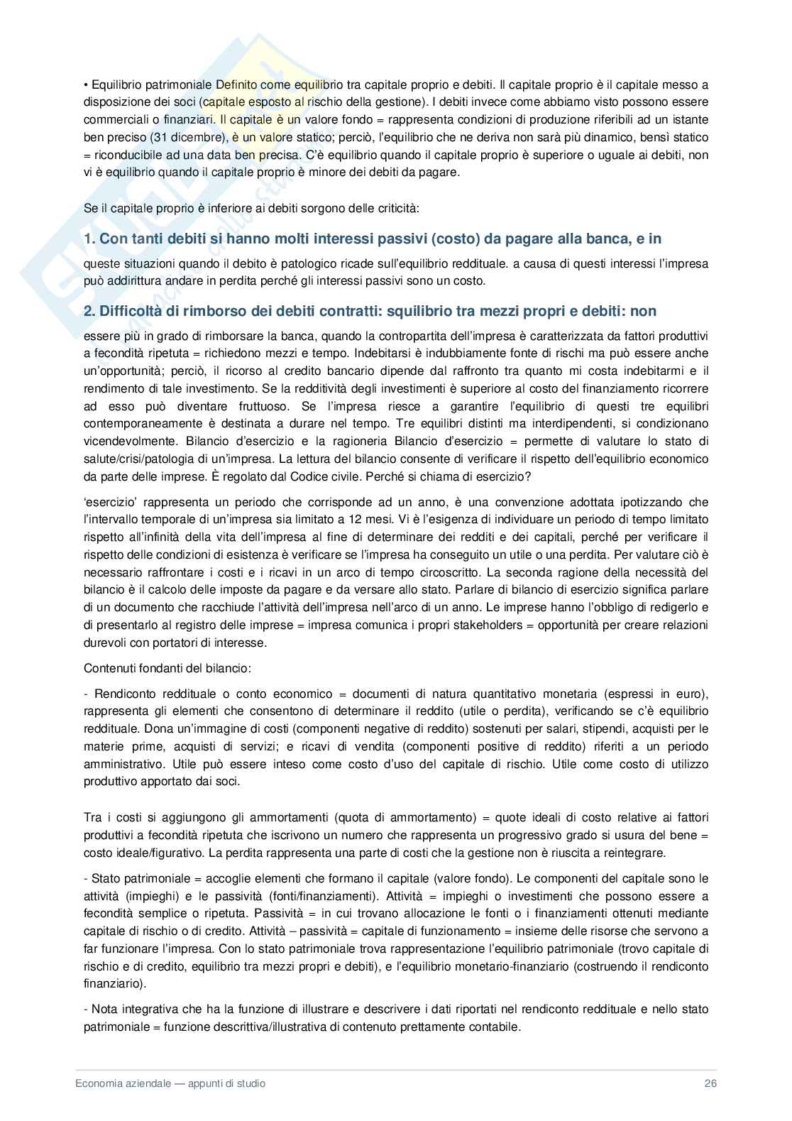 Appunti Economia aziendale  Pag. 26