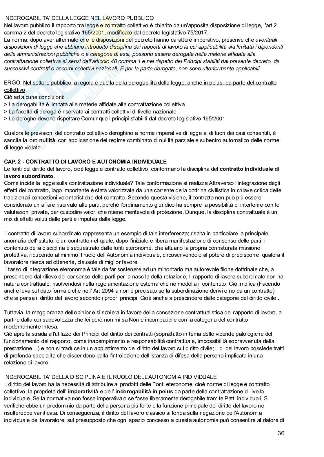 Diritto del lavoro Pag. 36