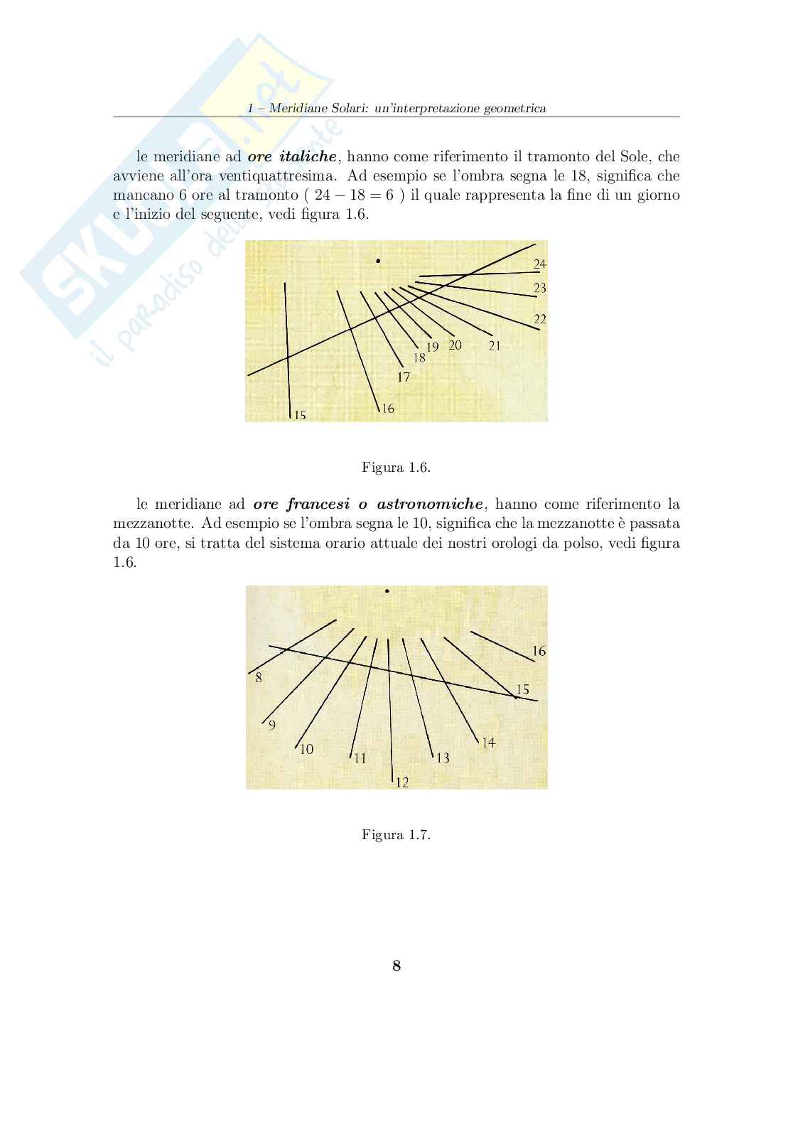 Meridiane solari un'interpretazione geometrica Pag. 11