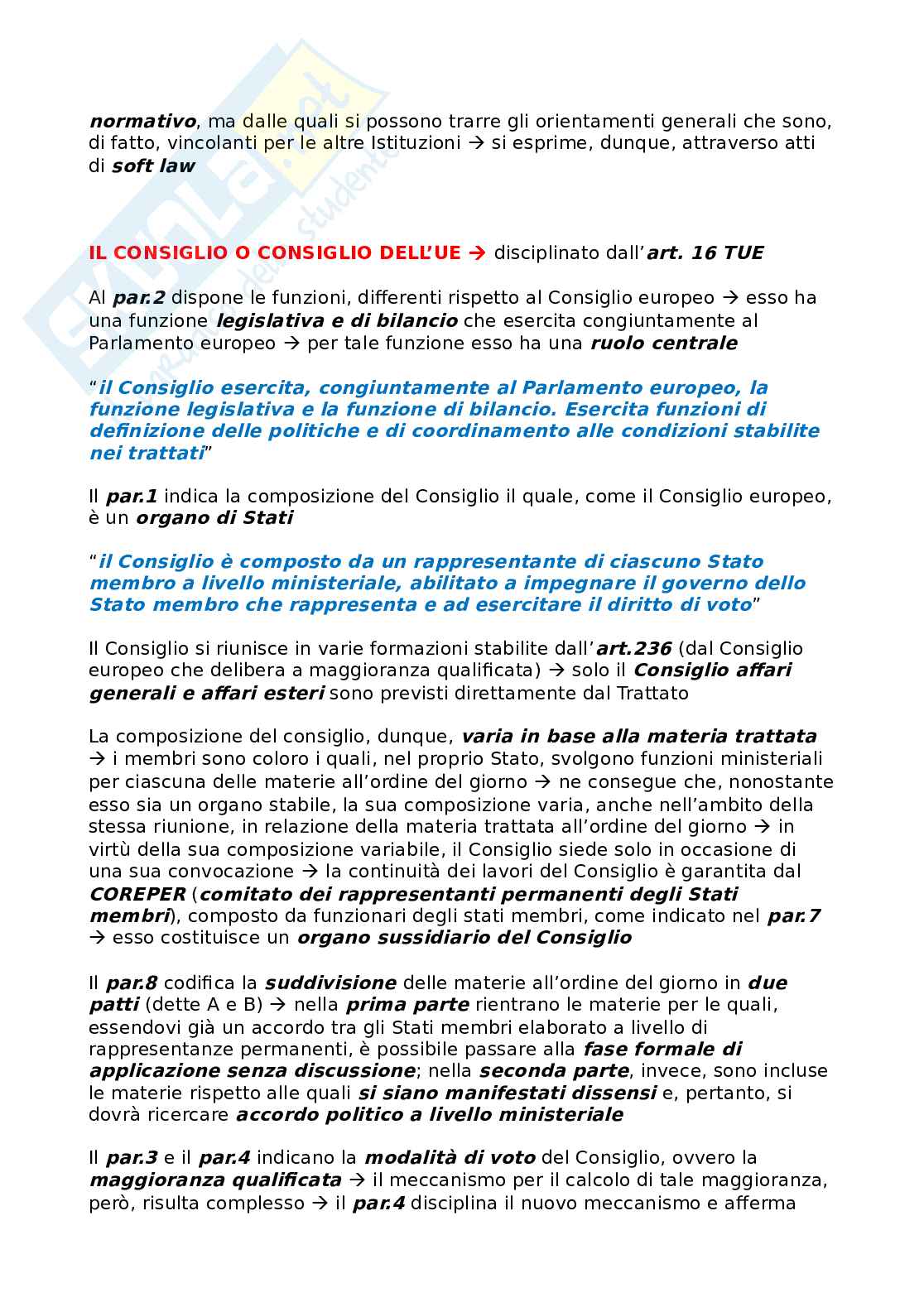 Appunti esame Unione Europea Pag. 2