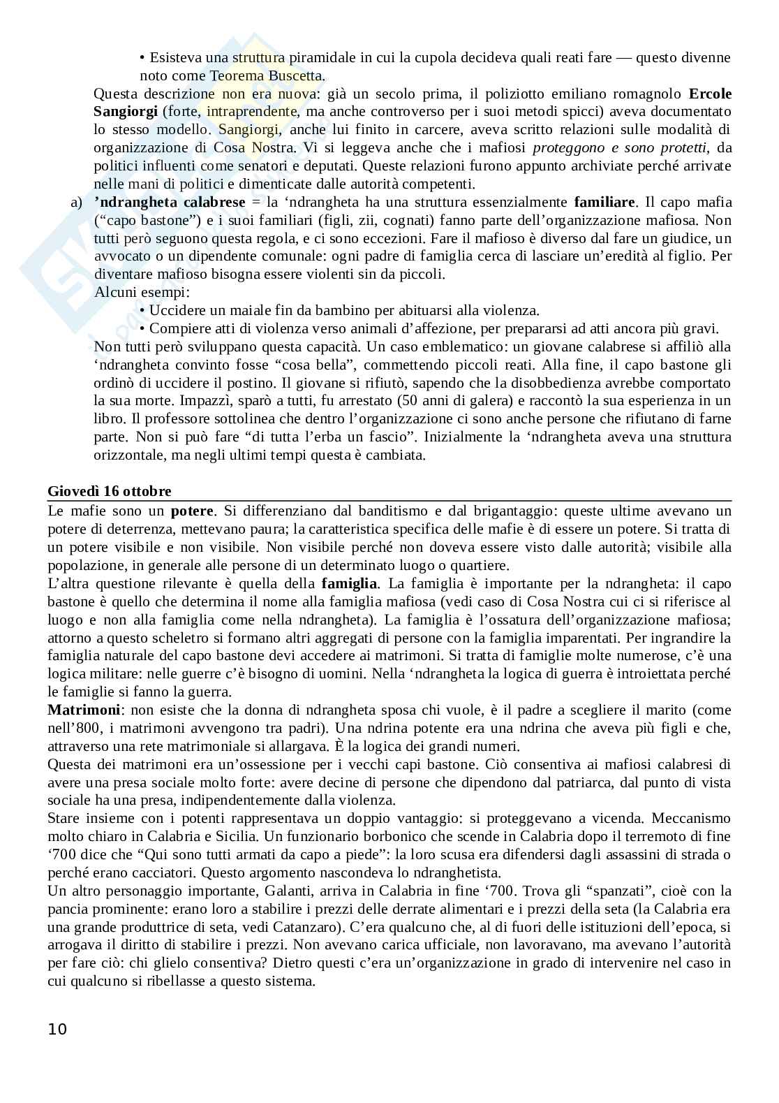 Storia delle mafie italiane Pag. 11