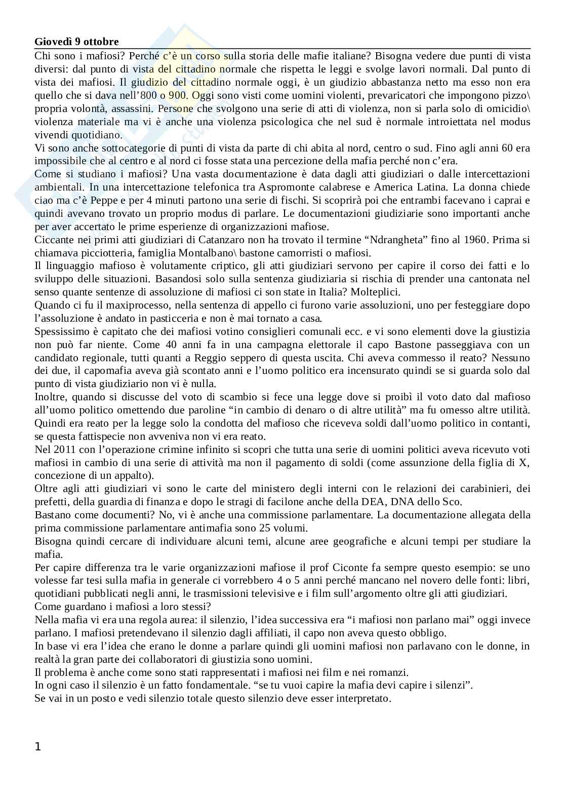 Storia delle mafie italiane Pag. 2