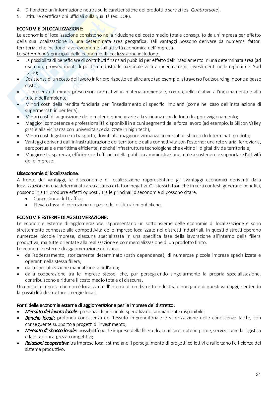 Riassunto esame Strategie e processi aziendali, Prof. Marzocchi Chiara, libro consigliato Strategia orientare organizzazioni e imprese in un mondo che cambia, Johnson et al Pag. 31