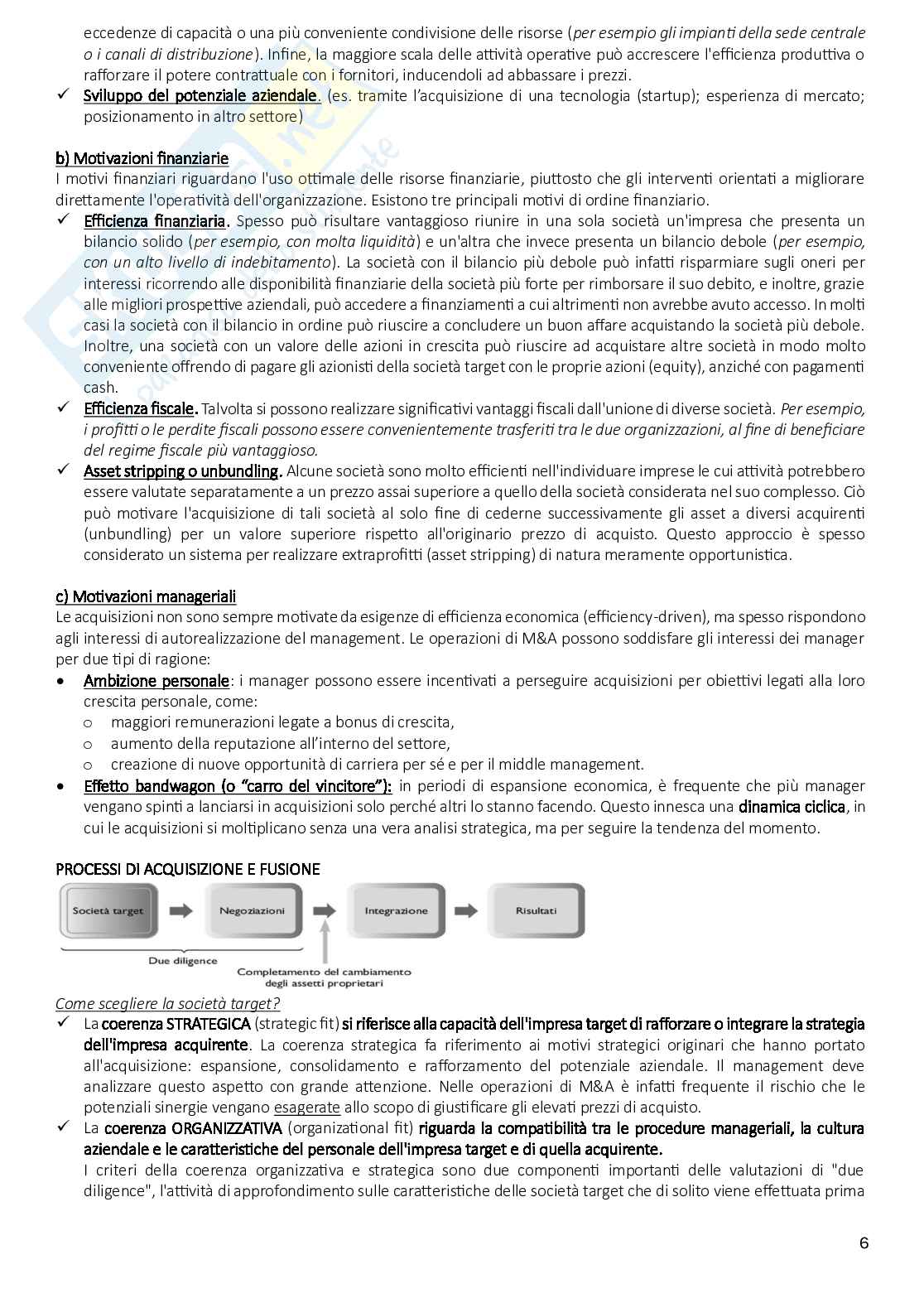 Riassunto esame Strategie e processi aziendali, Prof. Marzocchi Chiara, libro consigliato Strategia orientare organizzazioni e imprese in un mondo che cambia, Johnson et al Pag. 6