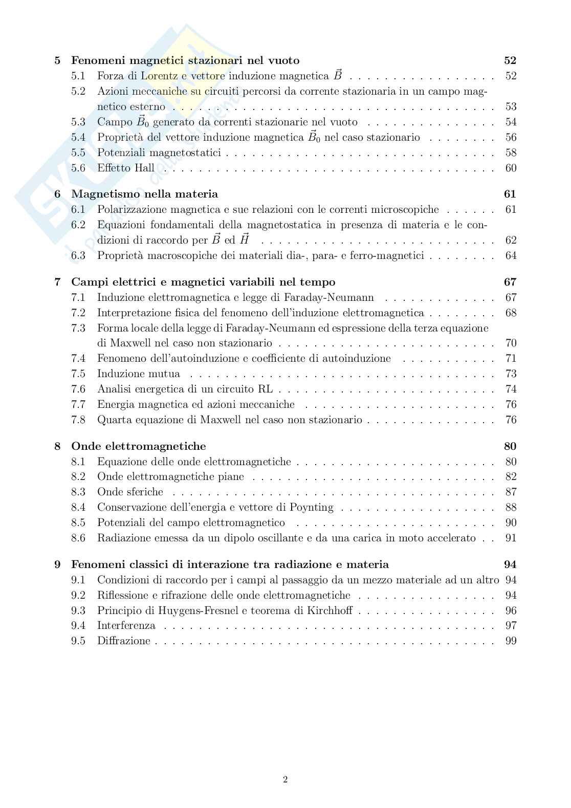 Appunti di Fisica II Pag. 2
