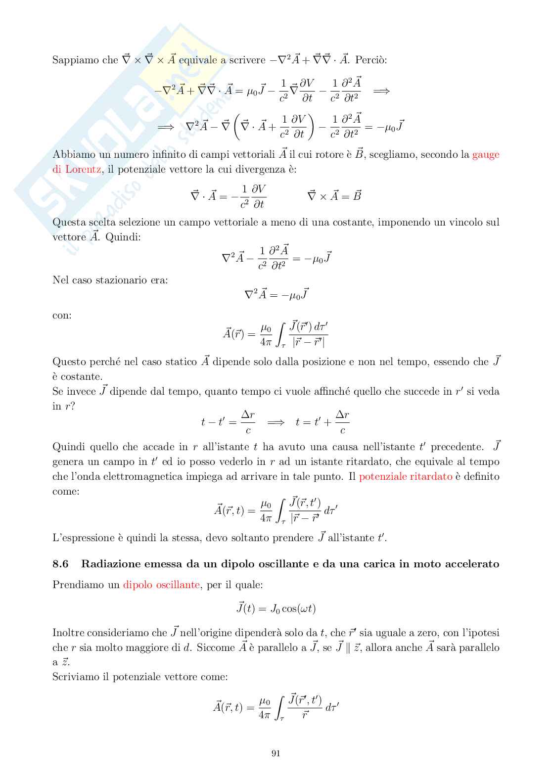 Appunti di Fisica II Pag. 91