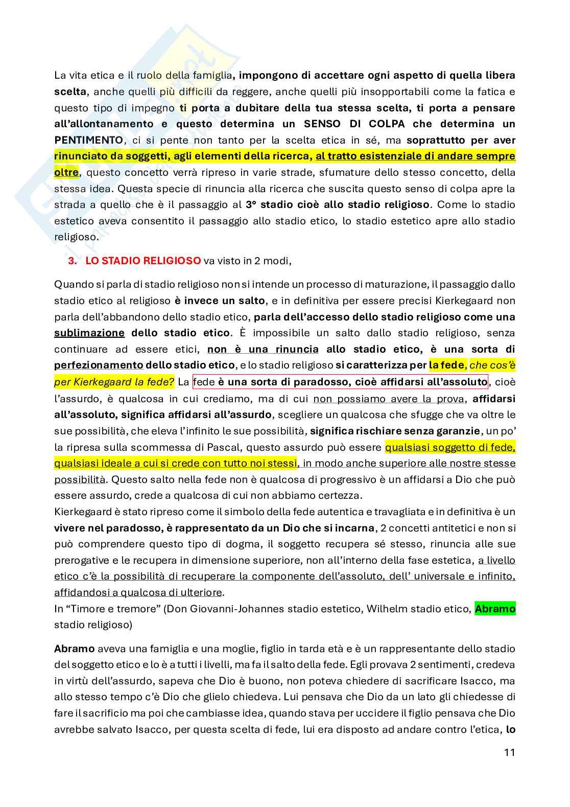 Kirkegaard, Schopenhauer e positivismo Pag. 11