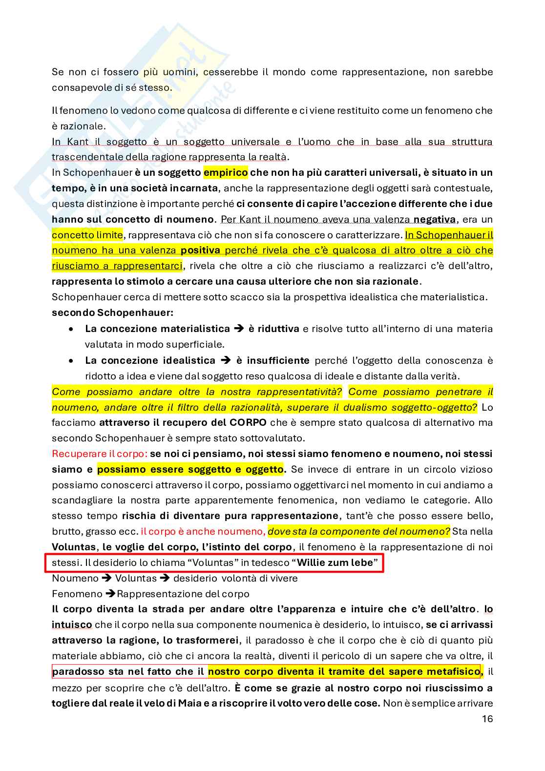 Kirkegaard, Schopenhauer e positivismo Pag. 16