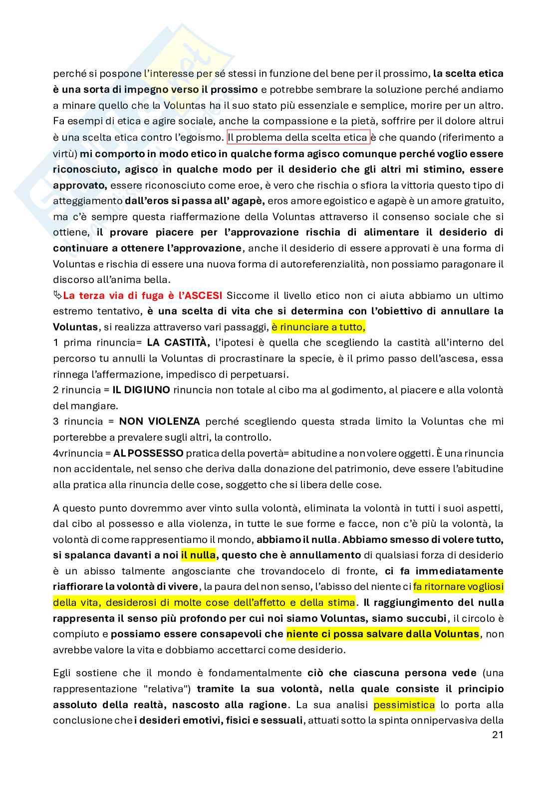 Kirkegaard, Schopenhauer e positivismo Pag. 21