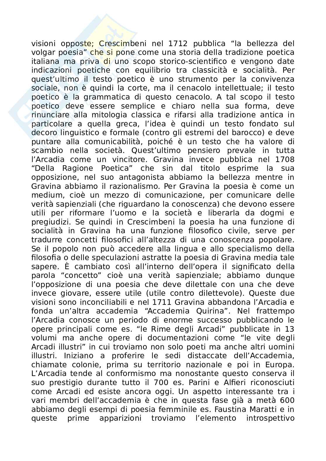 Appunti esame Letteratura Italiana 2 - da Bruno a D'Annunzio Pag. 26