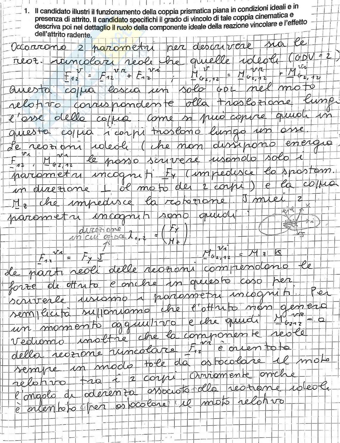 Domande teoria Meccanica applicata alle macchine Pag. 1