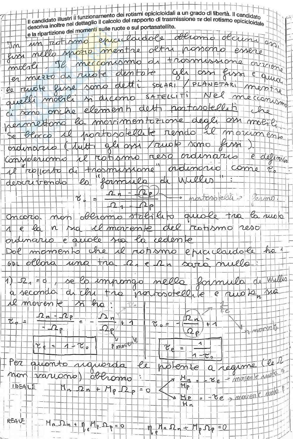 Domande teoria Meccanica applicata alle macchine Pag. 26