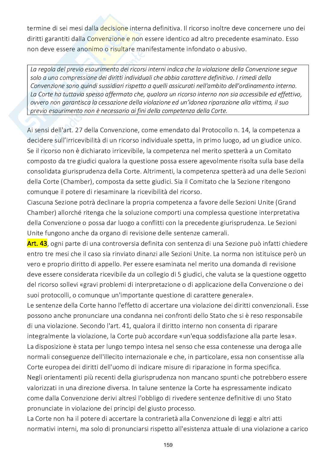 Riassunto esame Diritto internazionale, Prof. Viterbo Annamaria, libro consigliato Diritto internazionale, Cannizzaro Pag. 16
