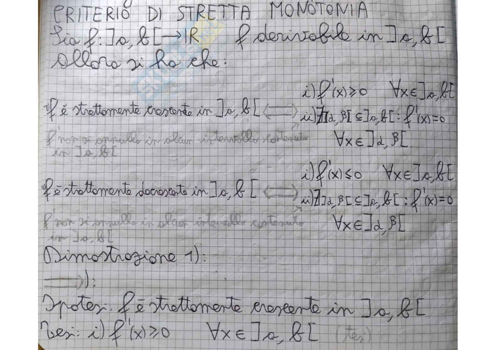 Teoremi sulle derivate - Parte 2 Pag. 1