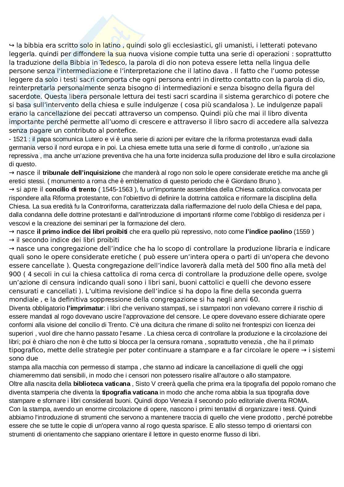 Appunti lezioni Storia delle biblioteche Pag. 21