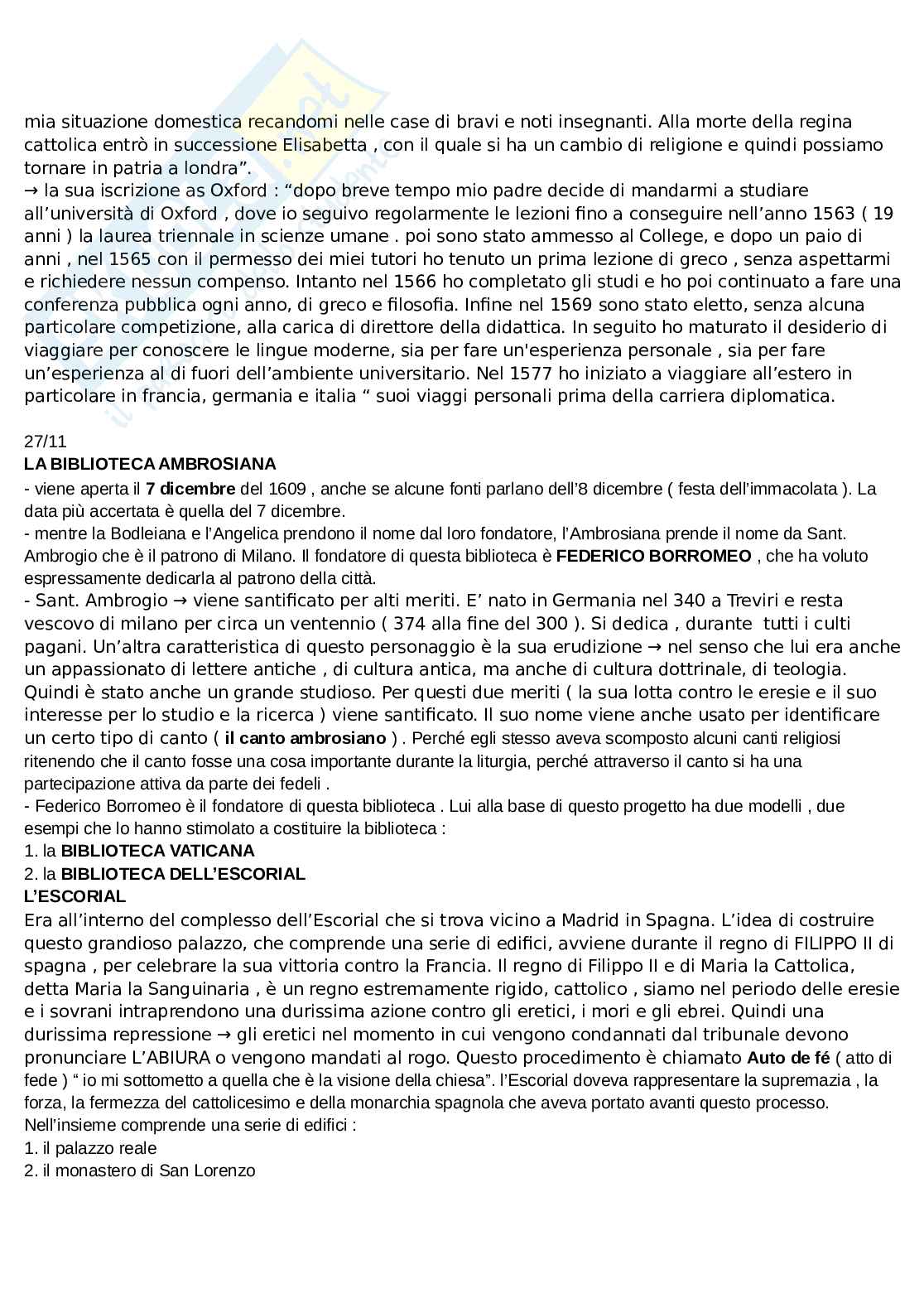 Appunti lezioni Storia delle biblioteche Pag. 36