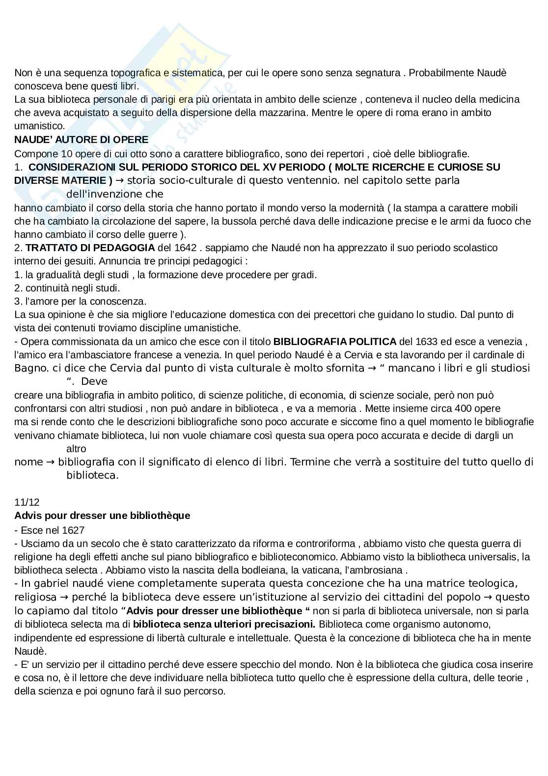 Appunti lezioni Storia delle biblioteche Pag. 56