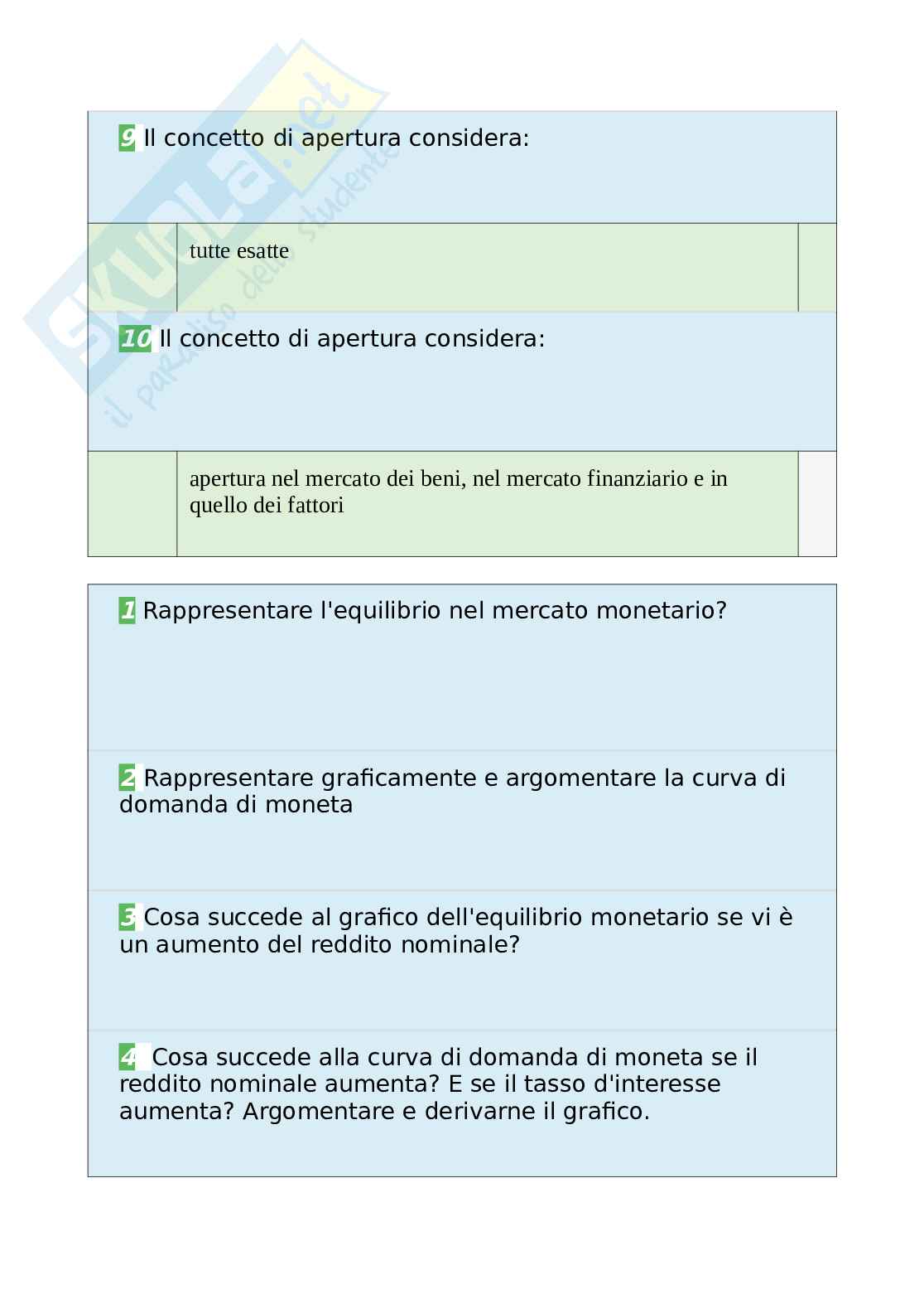 Tutte le 700 domande e risposte esame di Economia politica - Aggiornate a Novembre 2022 Pag. 91