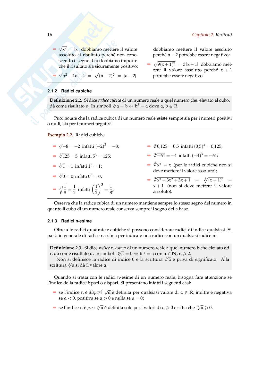 Matematica C3 Algebra 2 per il secondo anno della secondaria di secondo grado Pag. 26