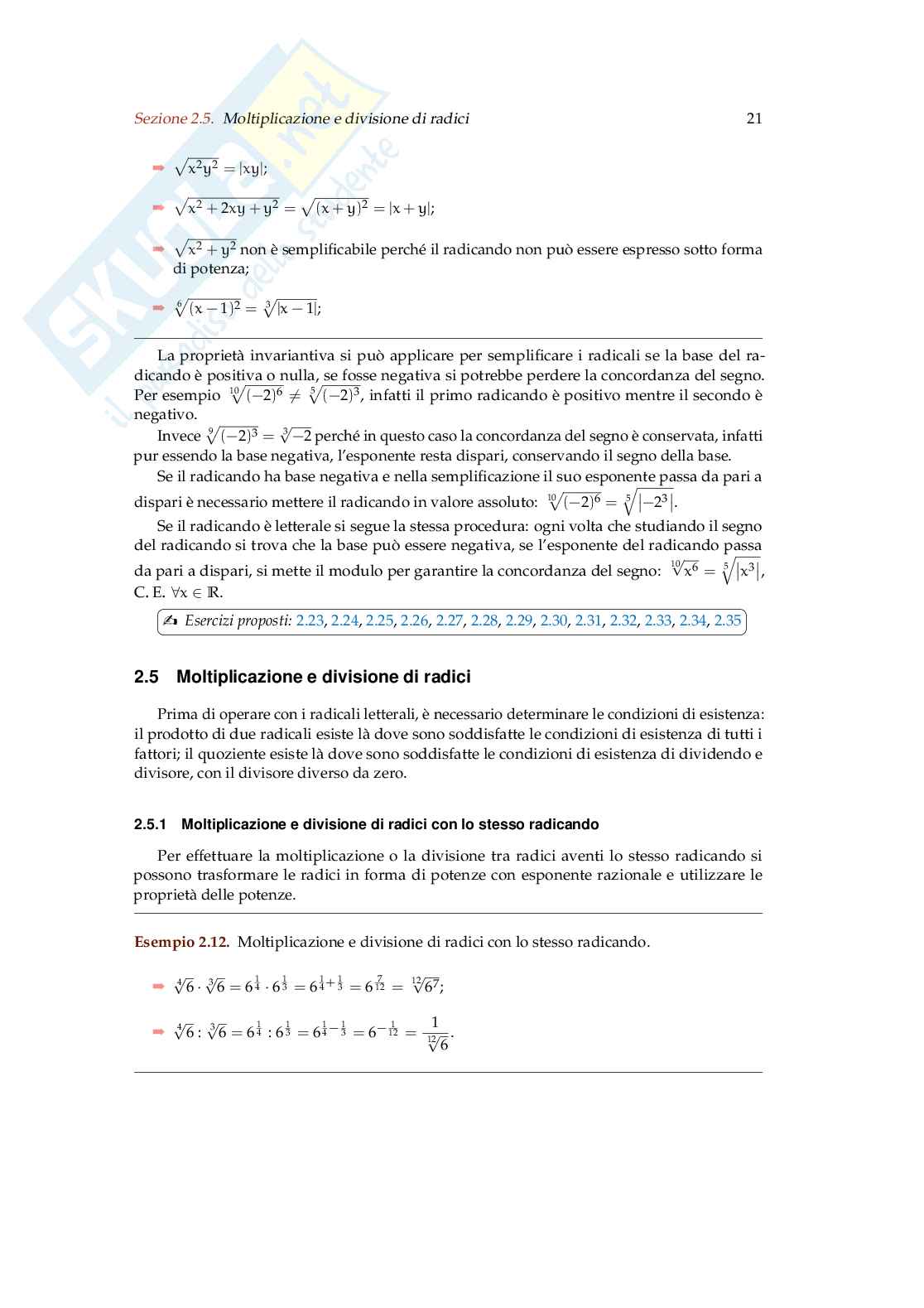 Matematica C3 Algebra 2 per il secondo anno della secondaria di secondo grado Pag. 31