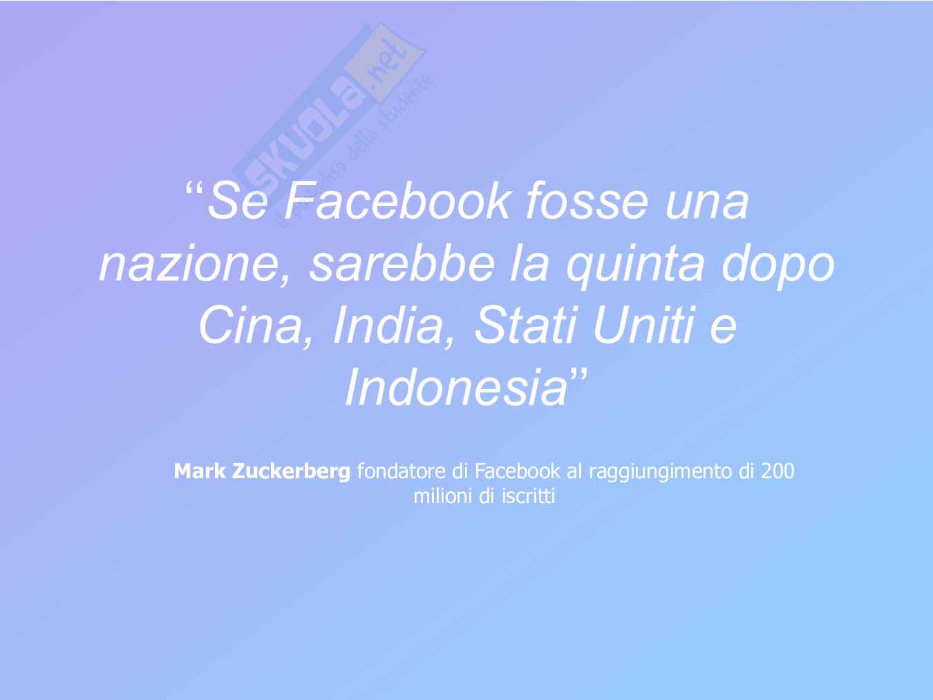 Facebook - Tra alienazione e globalità Pag. 2