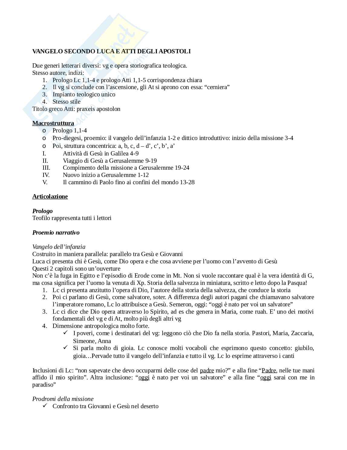 Appunti di vangeli sinottici e Atti Pag. 26