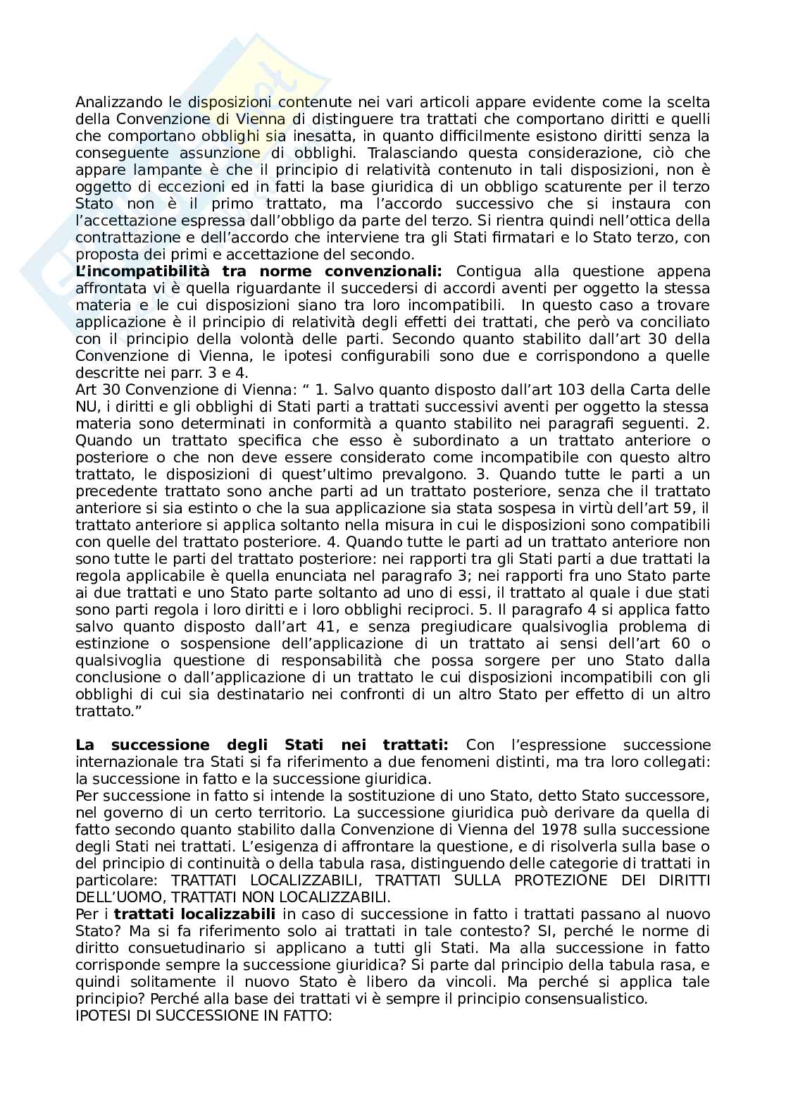 Riassunto esame Diritto internazionale, Prof. Peruggi Fulvio, libro consigliato Introduzione al diritto internazionale , Palombino Pag. 31