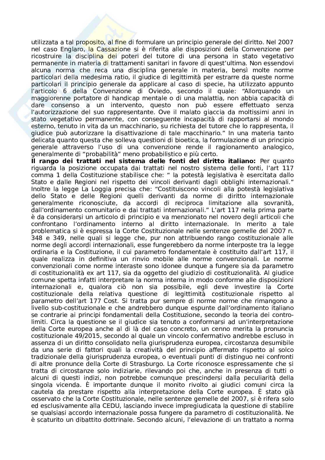 Riassunto esame Diritto internazionale, Prof. Peruggi Fulvio, libro consigliato Introduzione al diritto internazionale , Palombino Pag. 61