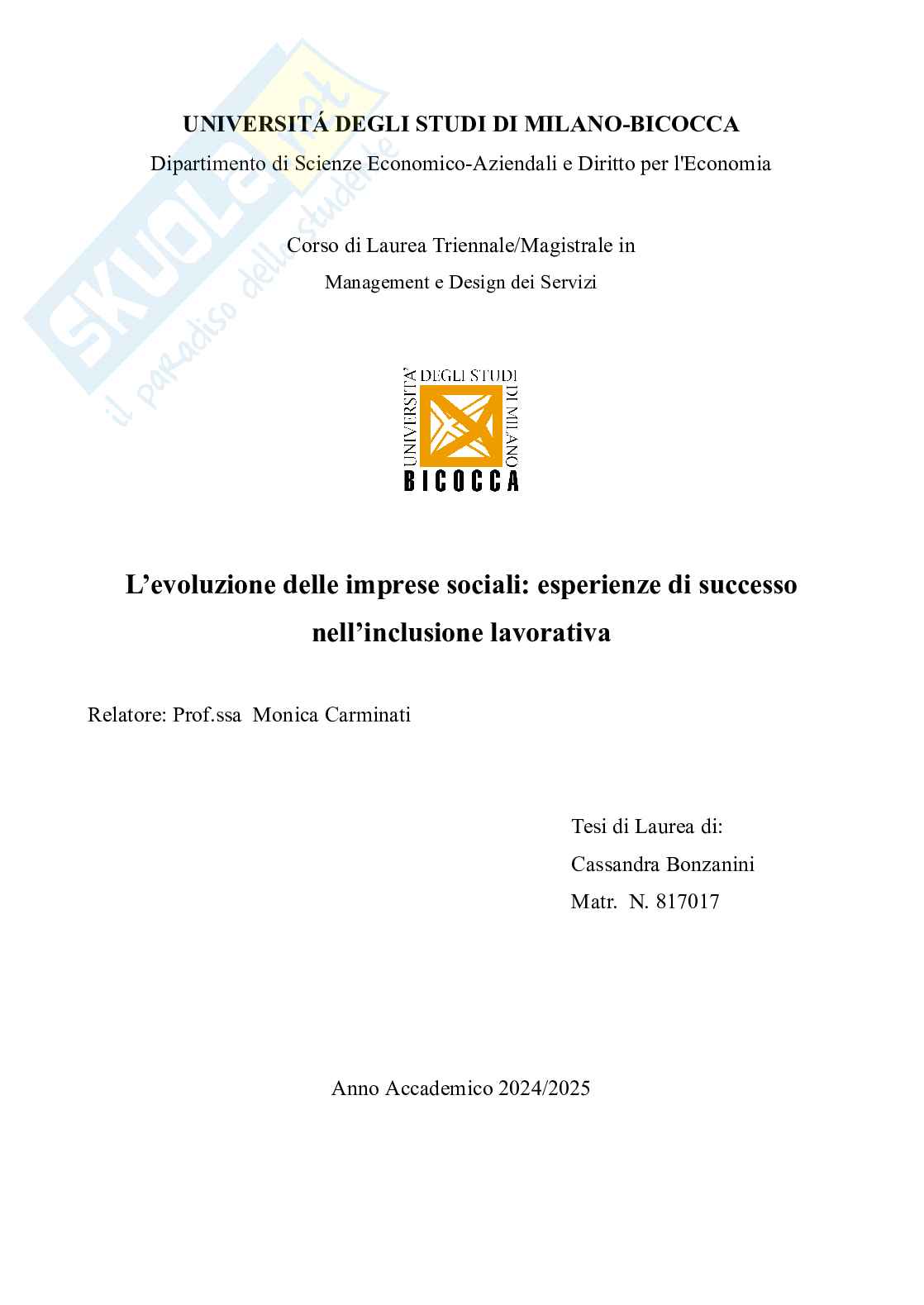 L’evoluzione delle imprese sociali: esperienze di successo nell’inclusione lavorativa Pag. 1