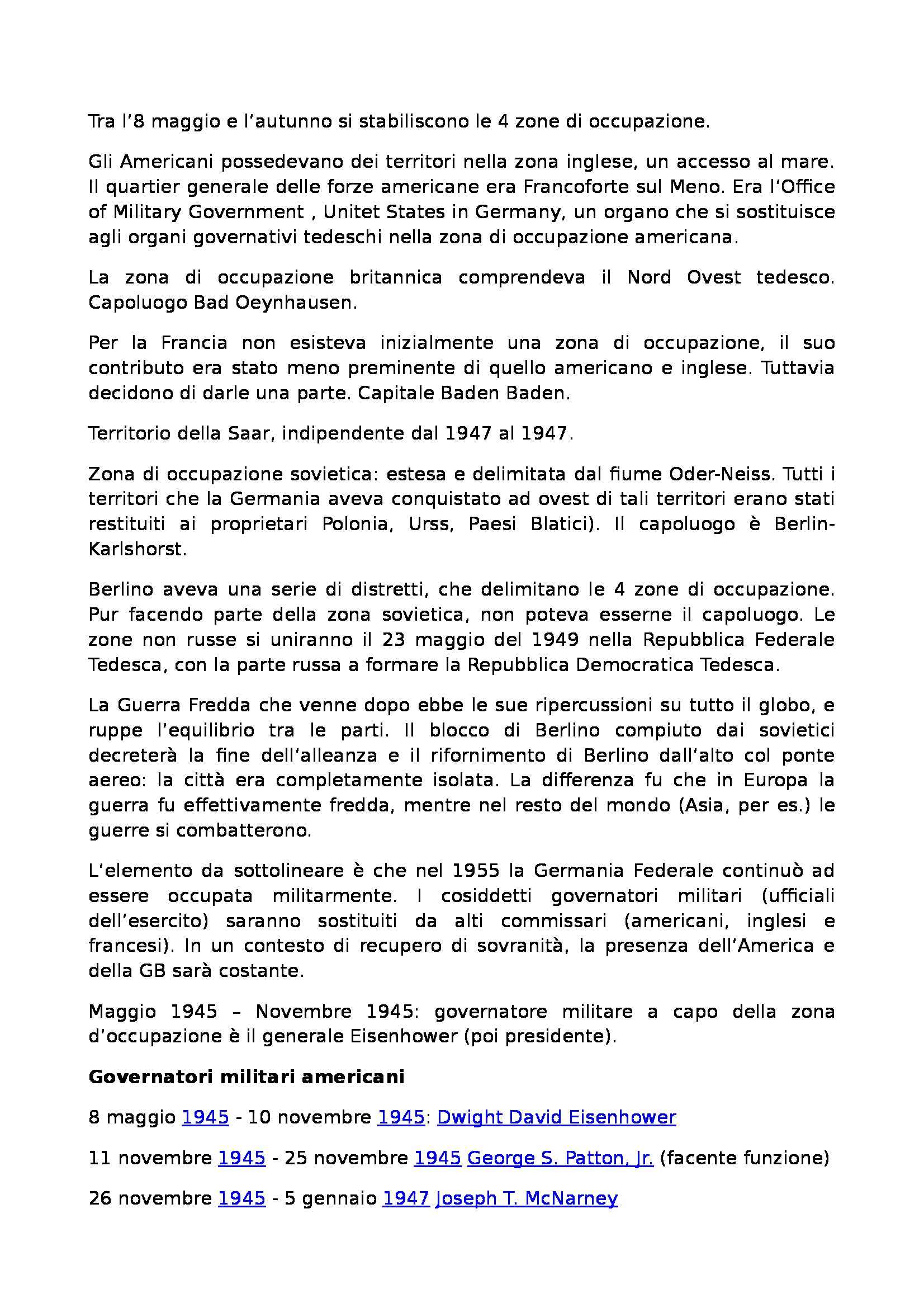 Laboratorio di storia delle relazioni euro atlantiche - Appunti Pag. 36