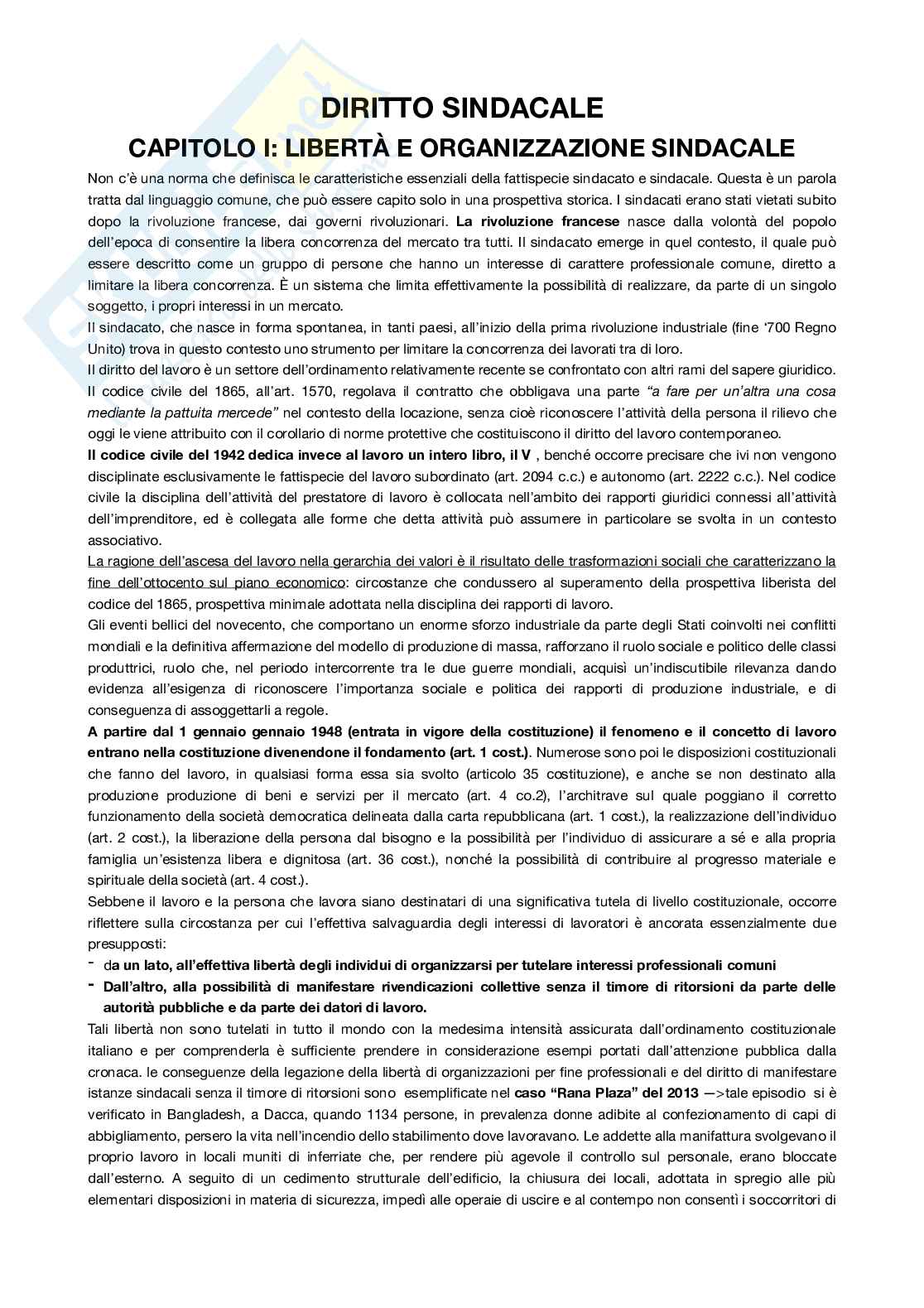 Riassunto esame Diritto del lavoro, Prof. Topo Adriana, libro consigliato Diritto del lavoro , Mariella Magnani  Pag. 1