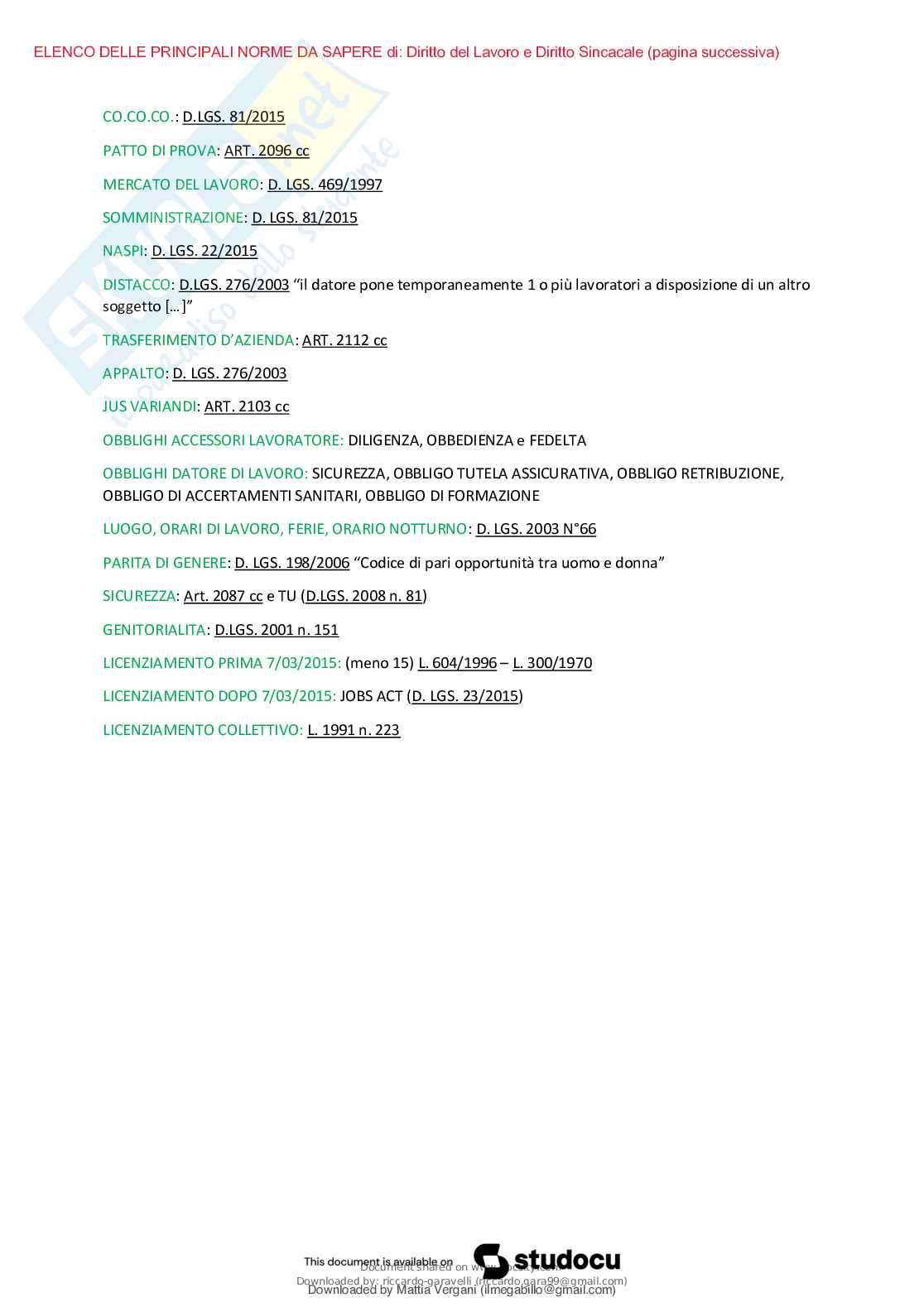 Schemi Diritto del lavoro Pag. 16