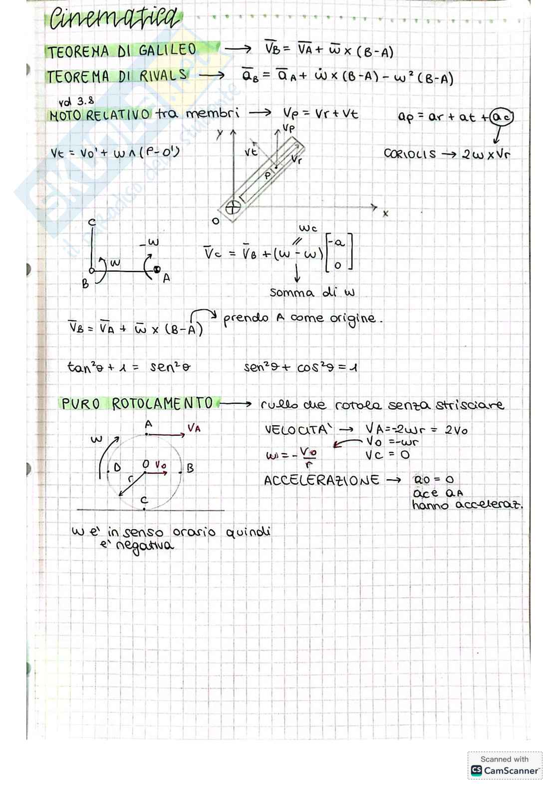 Esercizi di Fondamenti di Meccanica teorica e applicata Pag. 1