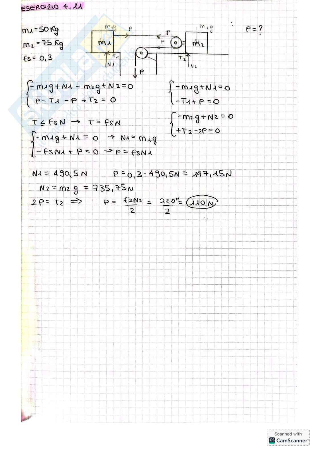 Esercizi di Fondamenti di Meccanica teorica e applicata Pag. 16