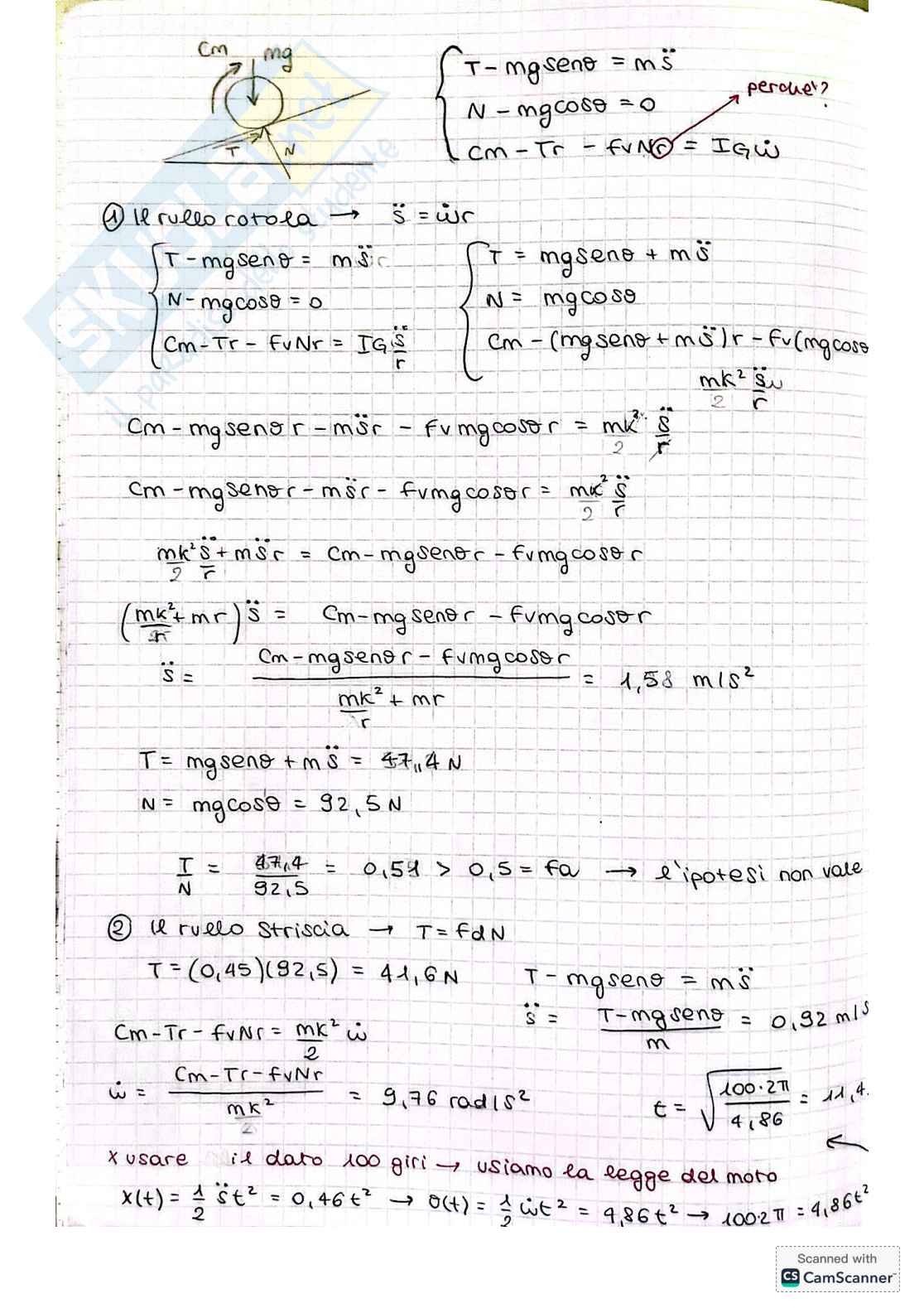 Esercizi di Fondamenti di Meccanica teorica e applicata Pag. 26