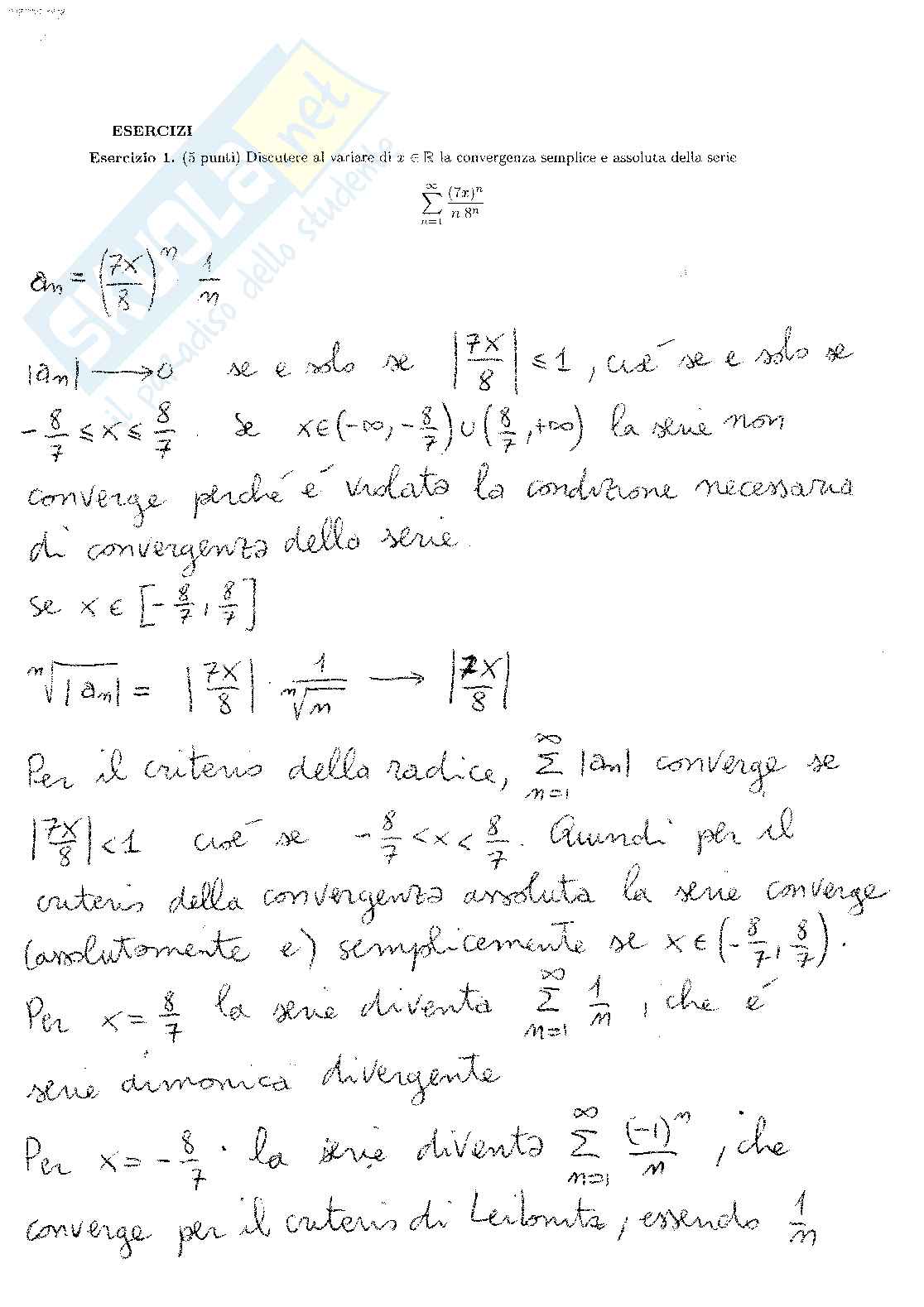 Analisi matematica 1 Pag. 2