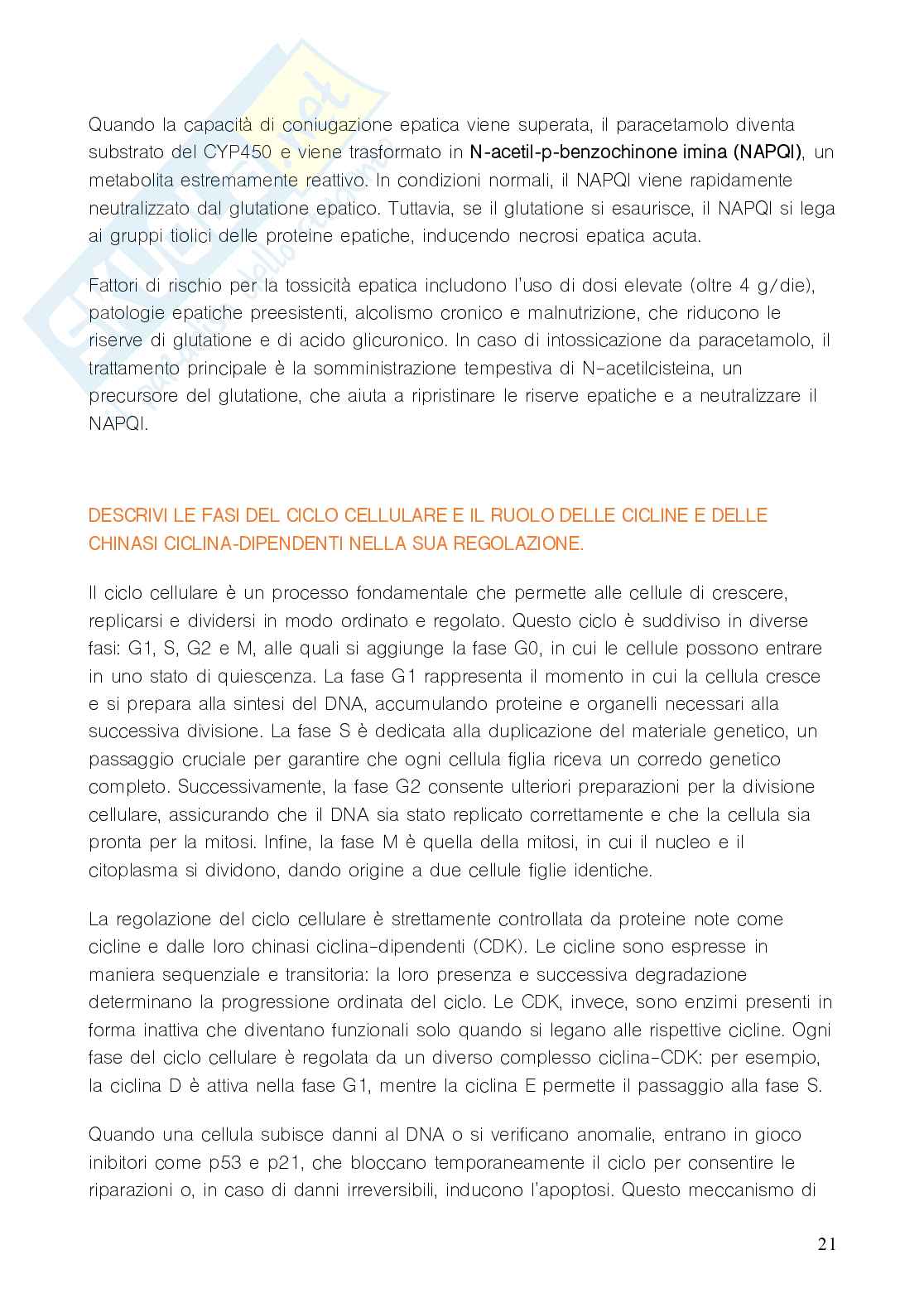 Domande e risposte Tossicologia Pag. 21